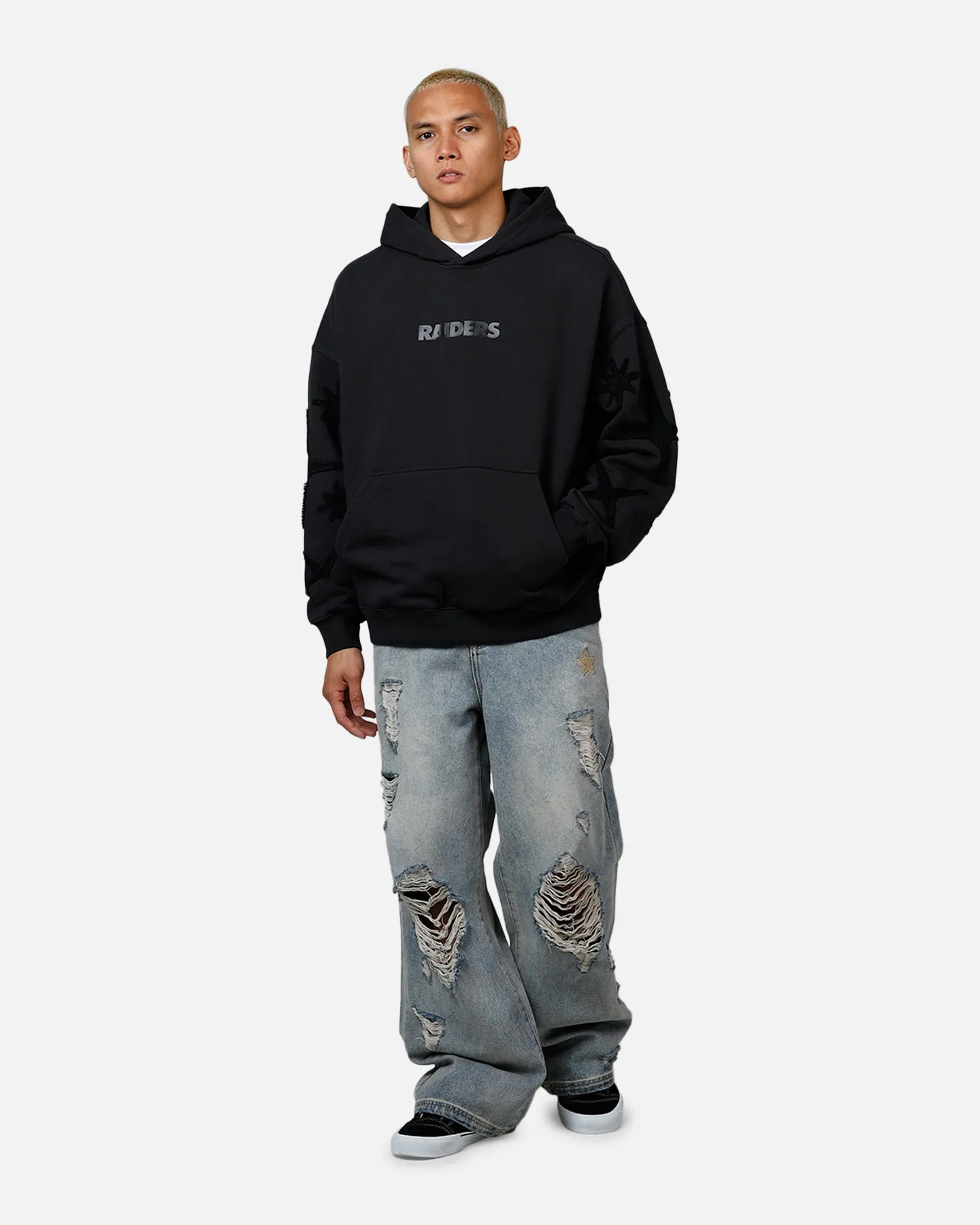 Mitchell & Ness Las Vegas Raiders 'Starburst' Hoodie Faded Black sold by Culture Kings product image thumbnail 3