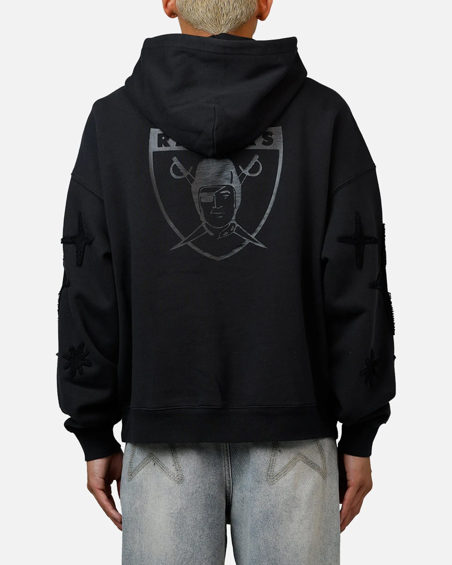 Mitchell & Ness Las Vegas Raiders 'Starburst' Hoodie Faded Black sold by Culture Kings