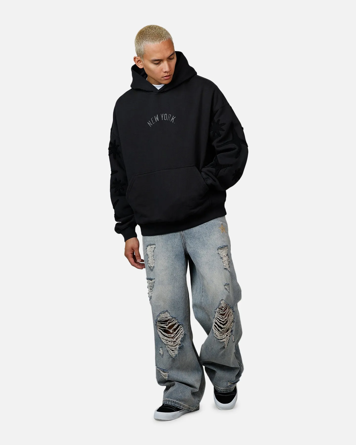 Mitchell & Ness New York Yankees Starburst Hoodie Faded Black sold by Culture Kings product image thumbnail 3