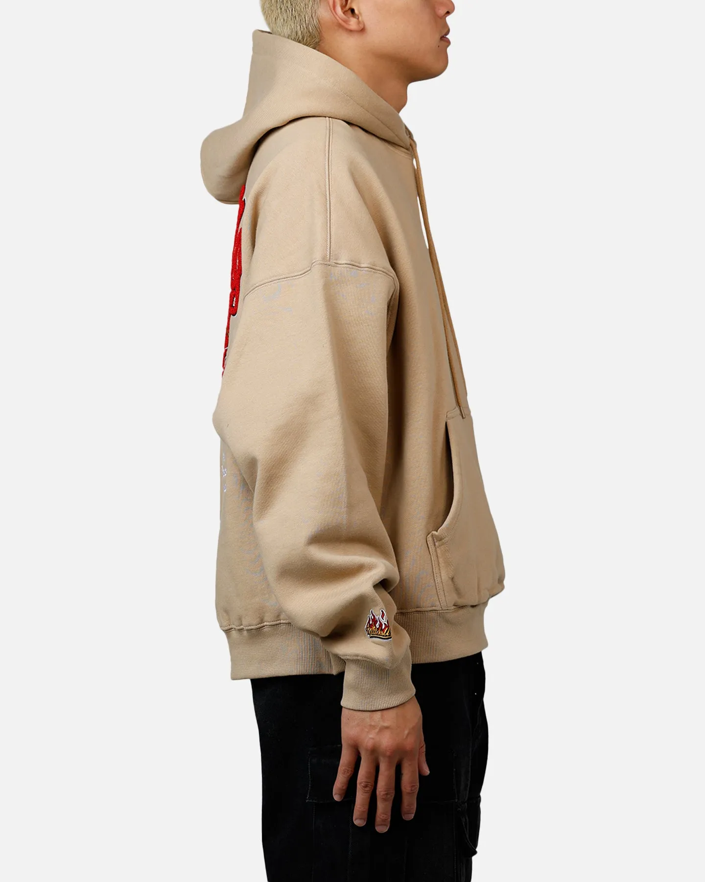 Mitchell & Ness Chicago Bulls Fireball Hoodie Tan sold by Culture Kings product image thumbnail 4