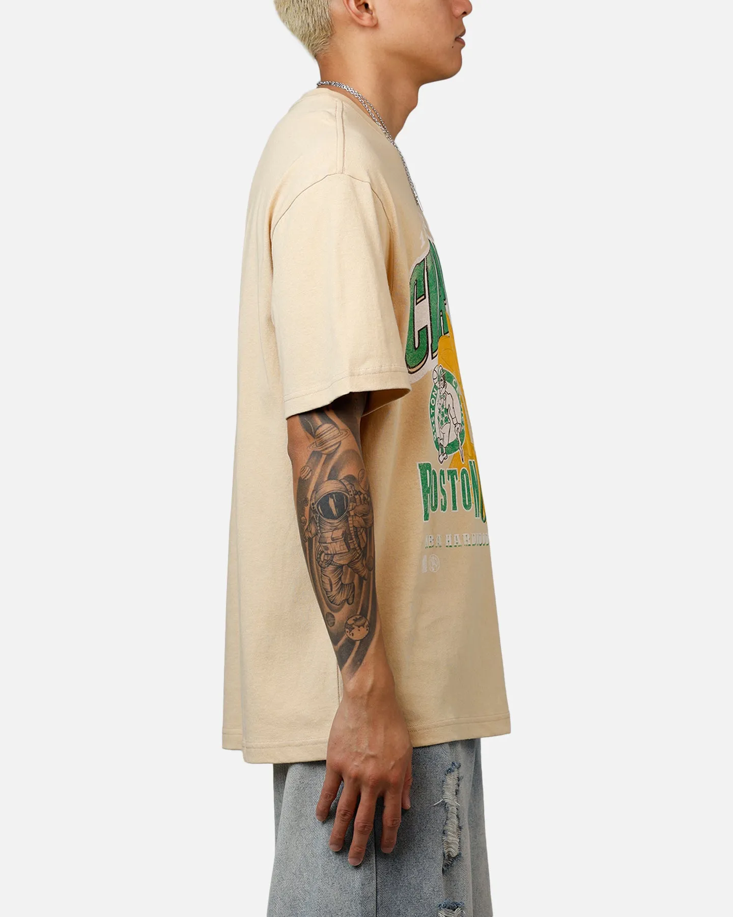 Mitchell & Ness Boston Celtics 18-Time T-Shirt Tan sold by Culture Kings product image thumbnail 4