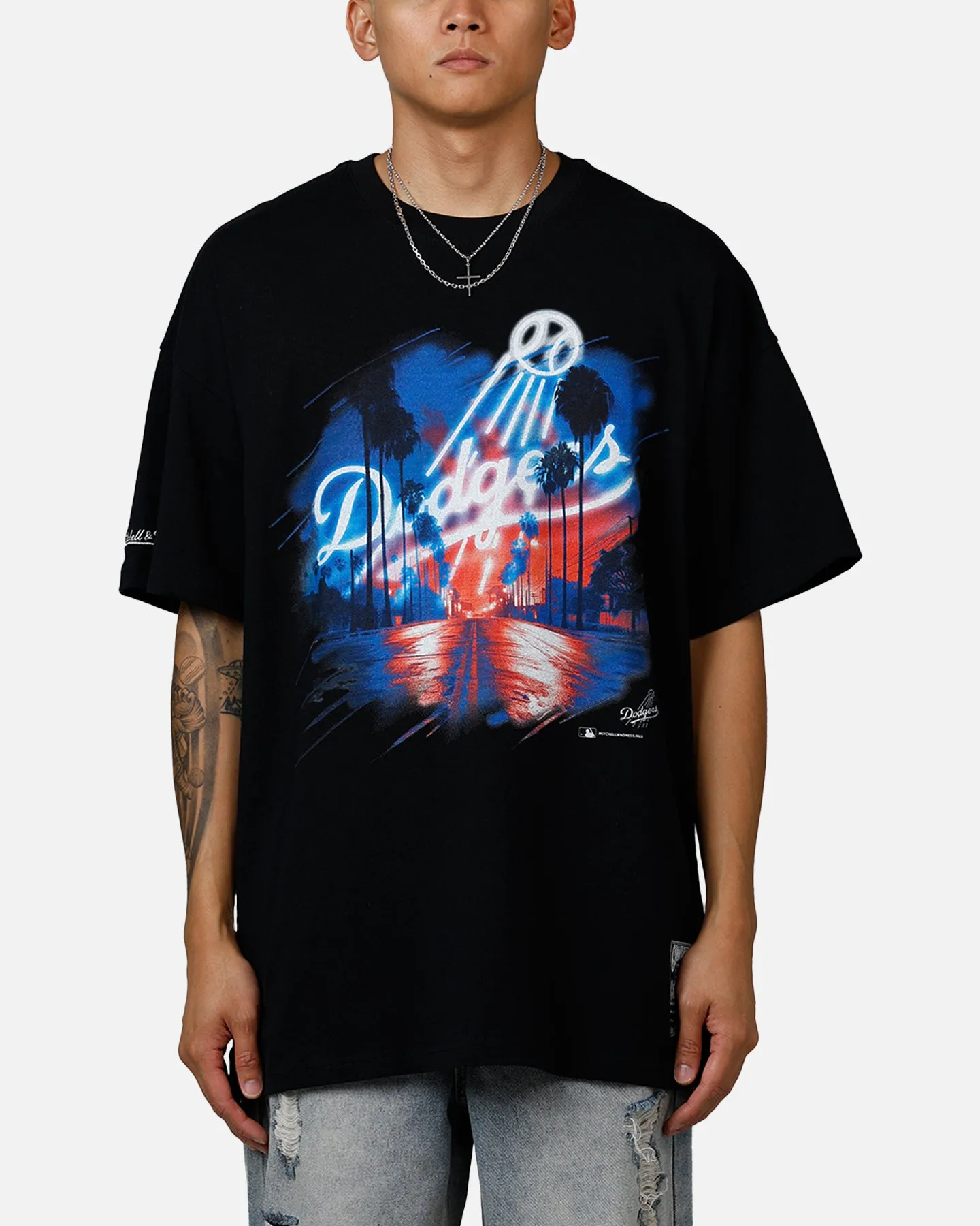Mitchell & Ness Los Angeles Dodgers Soaring T-Shirt Black sold by Culture Kings