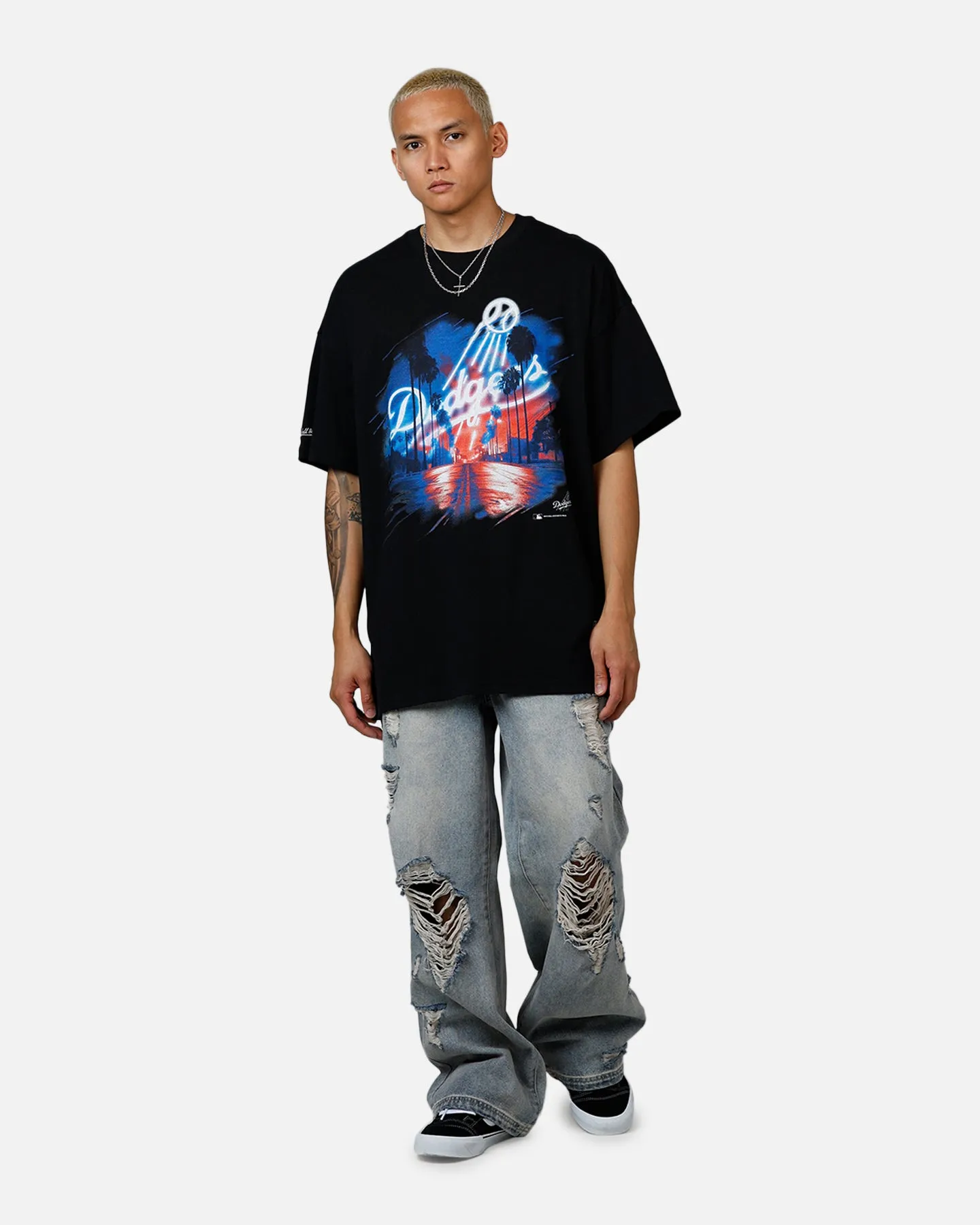 Mitchell & Ness Los Angeles Dodgers Soaring T-Shirt Black sold by Culture Kings product image thumbnail 3