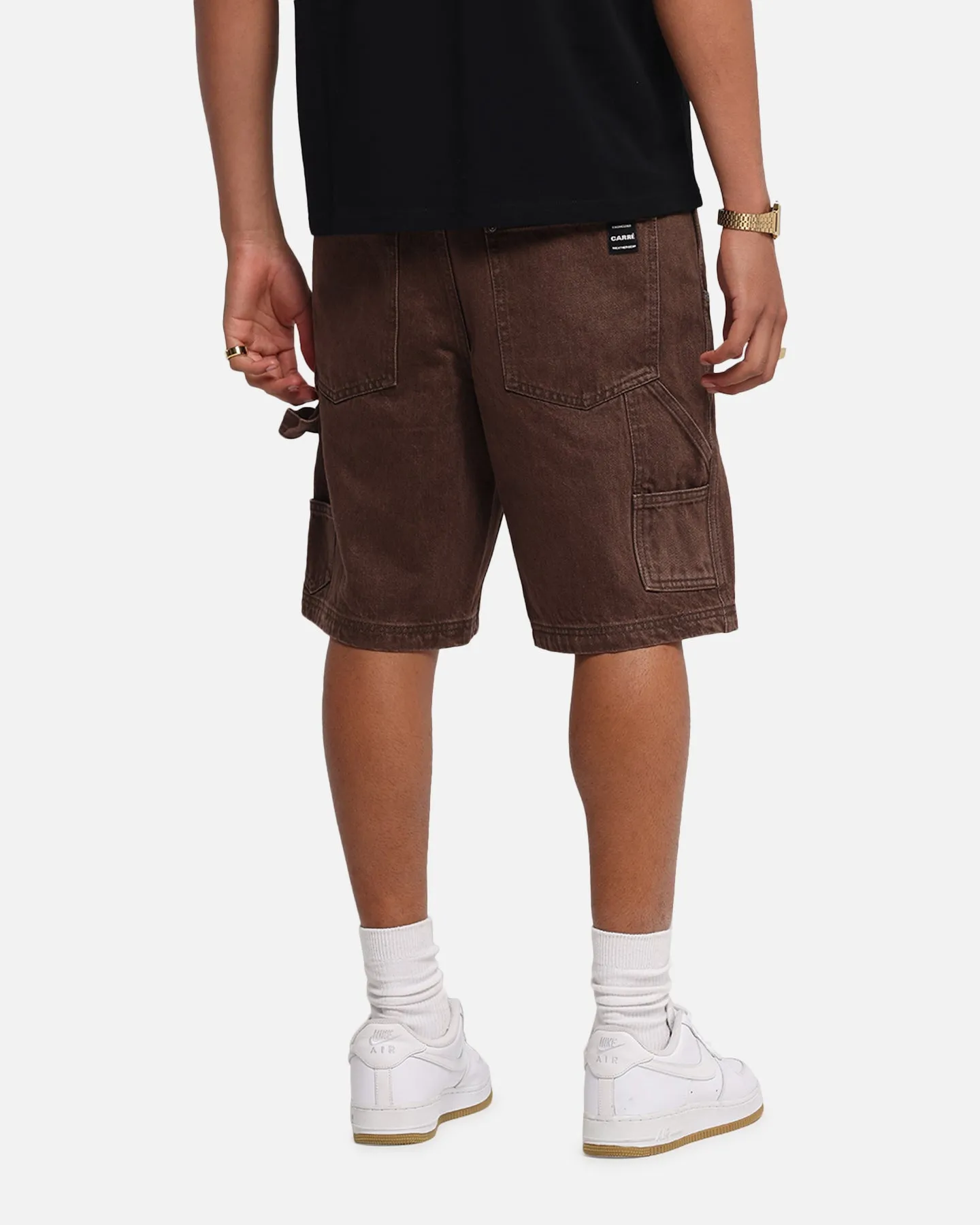 Carre Weatherwear Carpenter Jorts Dark Brown sold by Culture Kings product image thumbnail 4