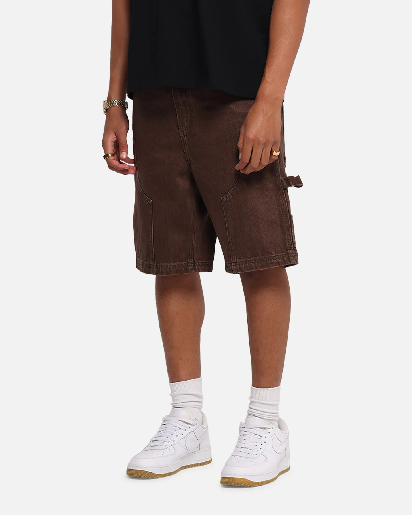 Carre Weatherwear Carpenter Jorts Dark Brown sold by Culture Kings product image thumbnail 3