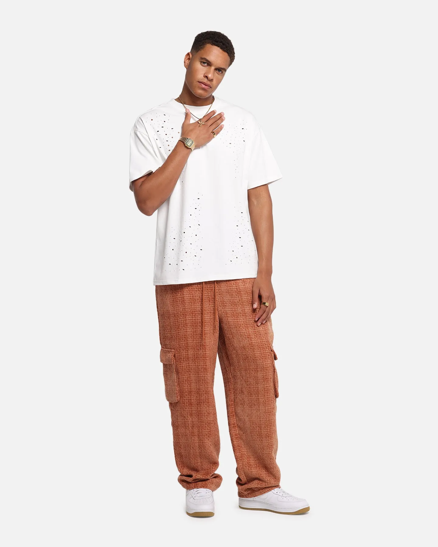 XXIII Boucle Tweed Cargo Pants Rust sold by Culture Kings product image thumbnail 2