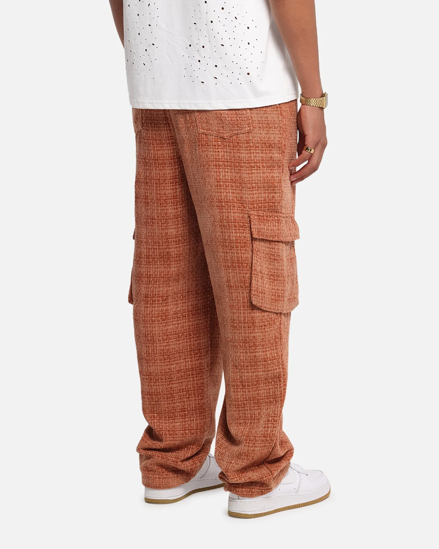 XXIII Boucle Tweed Cargo Pants Rust sold by Culture Kings product image thumbnail 5