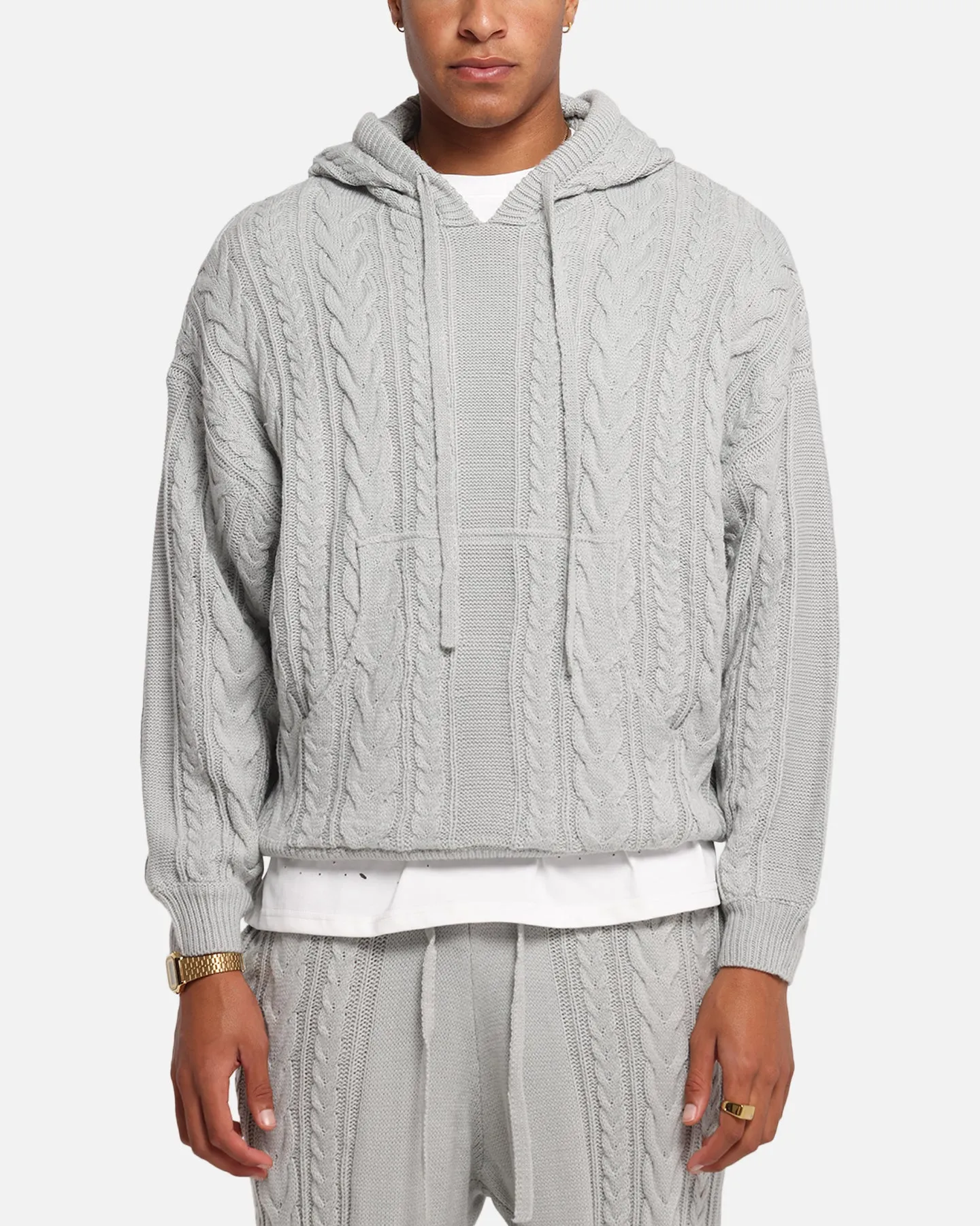 XXIII Lakes Knitted Hoodie Grey sold by Culture Kings