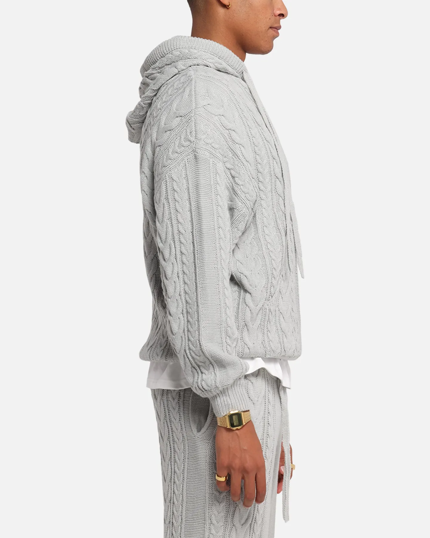 XXIII Lakes Knitted Hoodie Grey sold by Culture Kings product image thumbnail 4