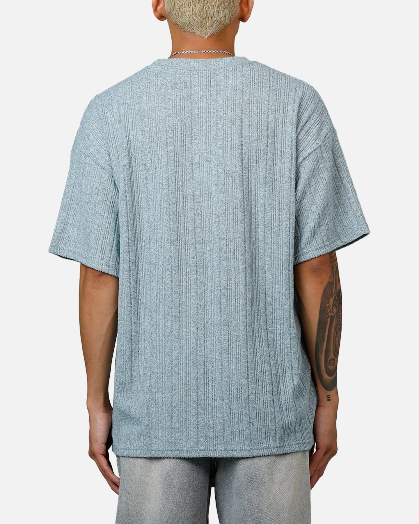 XXIII Rib Knit T-Shirt Blue Marle sold by Culture Kings product image thumbnail 2
