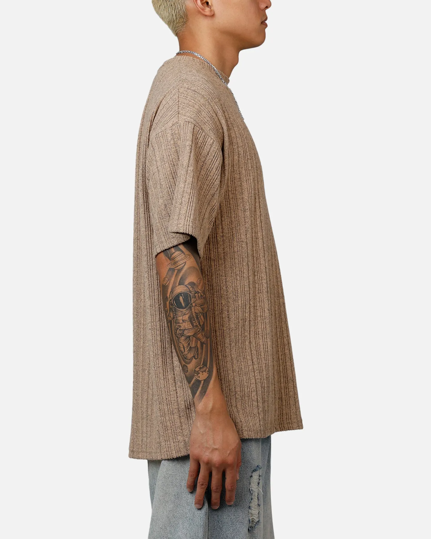 XXIII Rib Knit T-Shirt Tan Marle sold by Culture Kings product image thumbnail 4