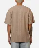 XXIII Rib Knit T-Shirt Tan Marle sold by Culture Kings
