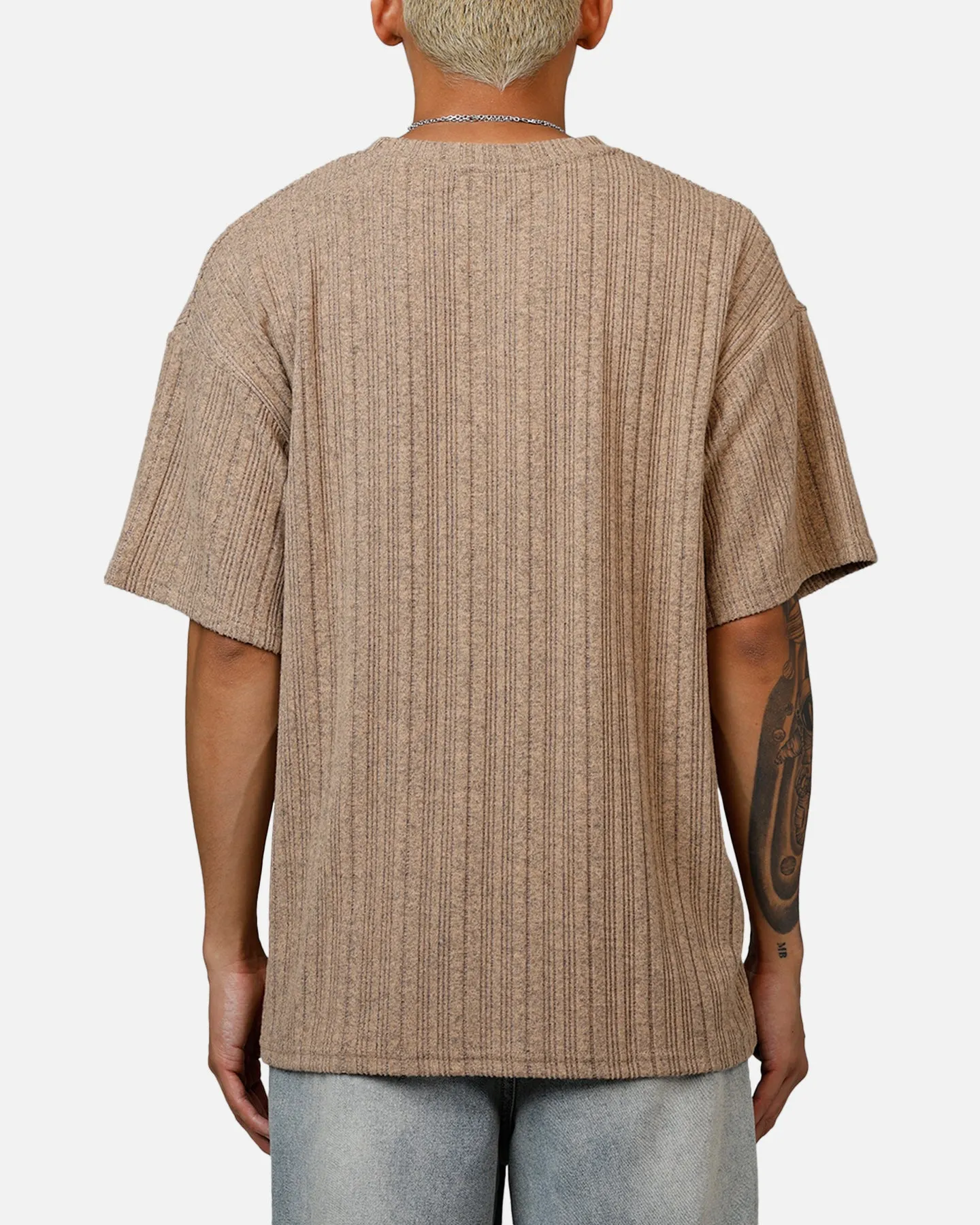 XXIII Rib Knit T-Shirt Tan Marle sold by Culture Kings product image thumbnail 2