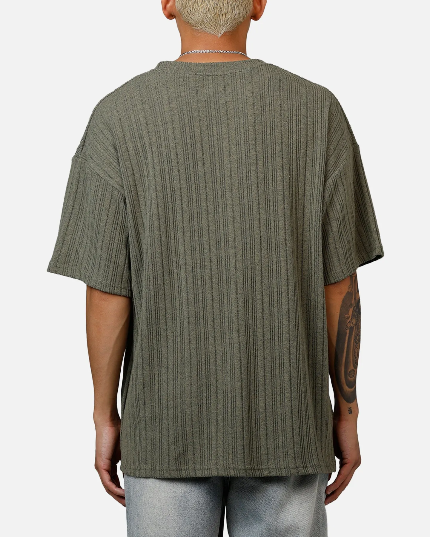 XXIII Rib Knit T-Shirt Olive Marle sold by Culture Kings product image thumbnail 2