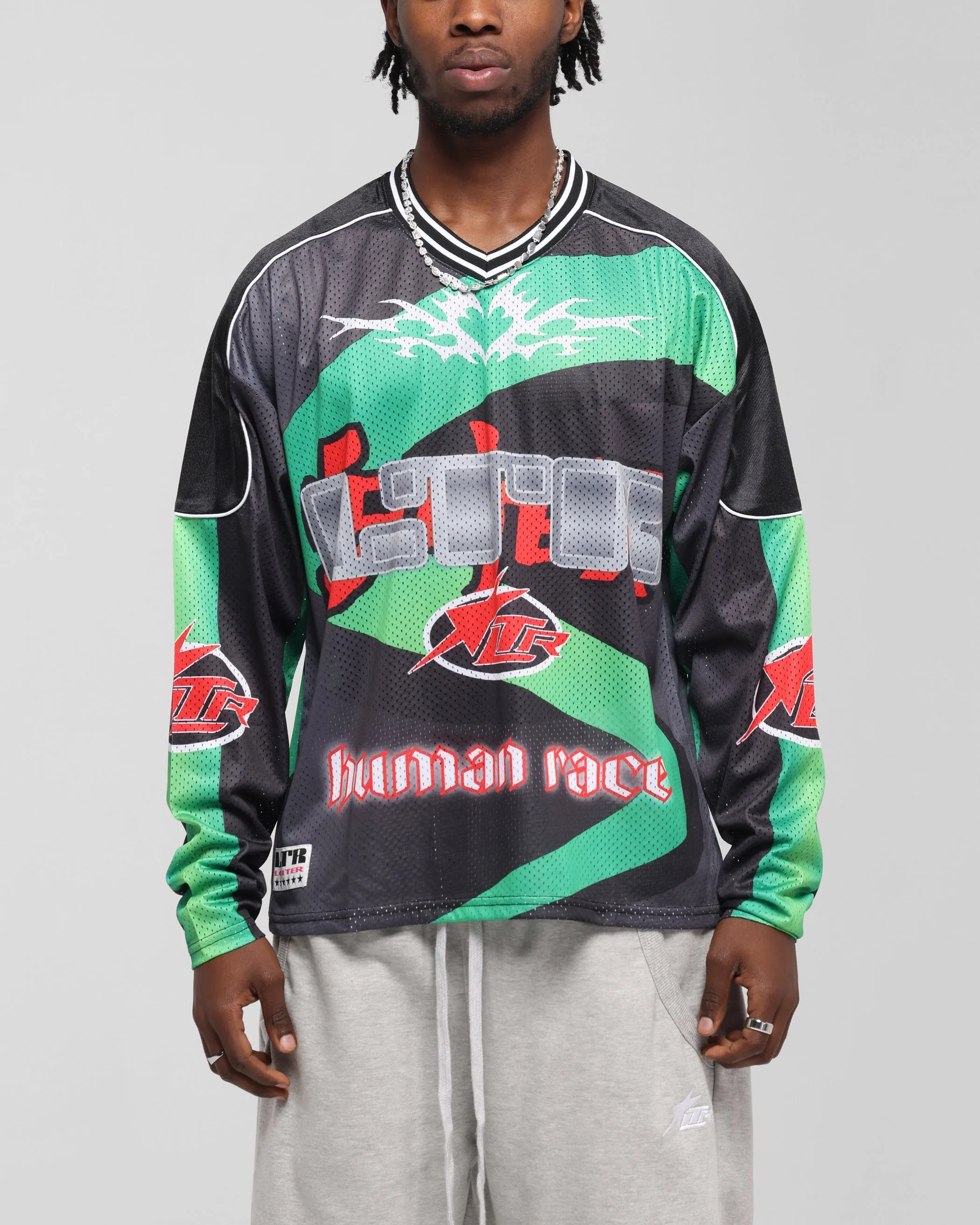 Loiter Cyber Hockey Jersey Black/Multi sold by Culture Kings