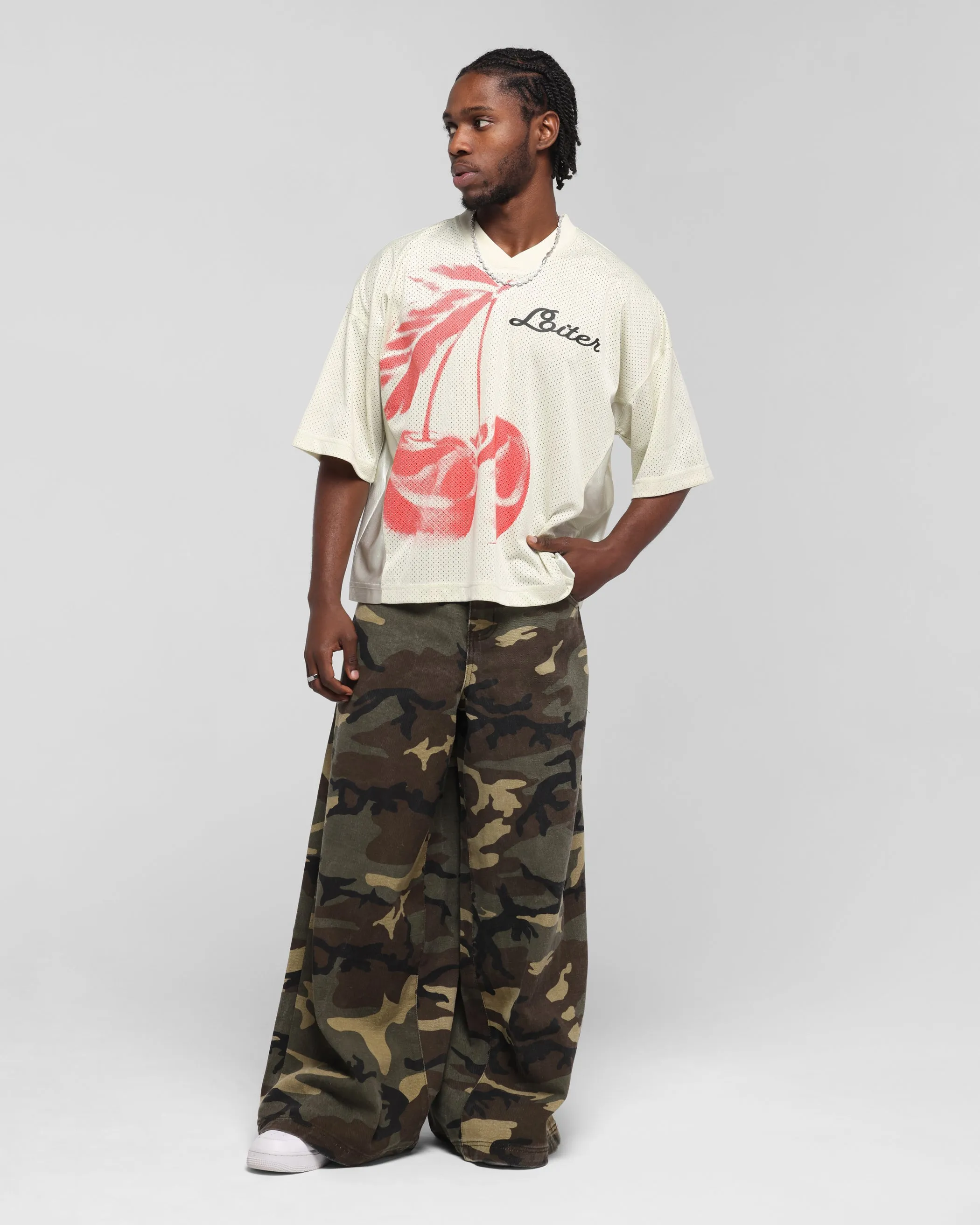 Loiter Cherry Jersey Off White/Red sold by Culture Kings product image thumbnail 3