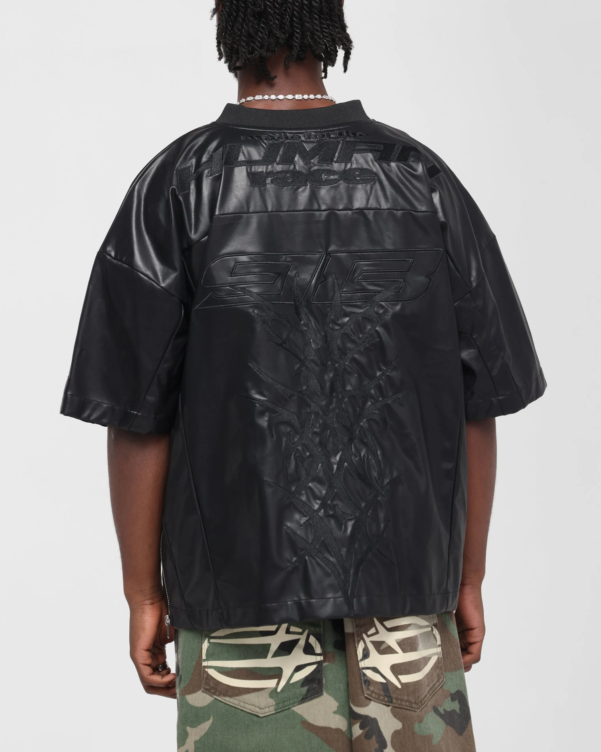 Loiter Vegan Leather Football Top Black sold by Culture Kings product image thumbnail 2