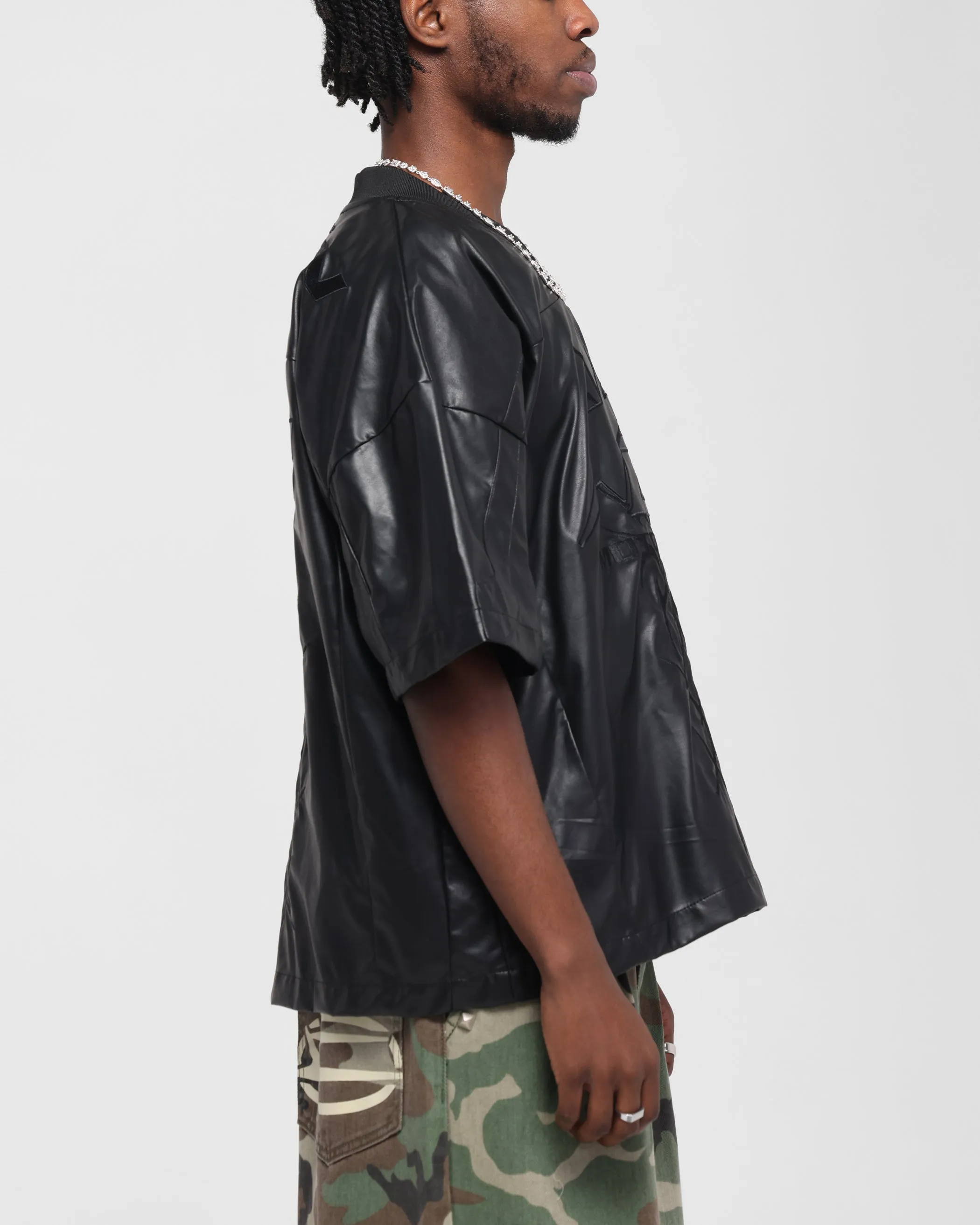 Loiter Vegan Leather Football Top Black sold by Culture Kings product image thumbnail 5