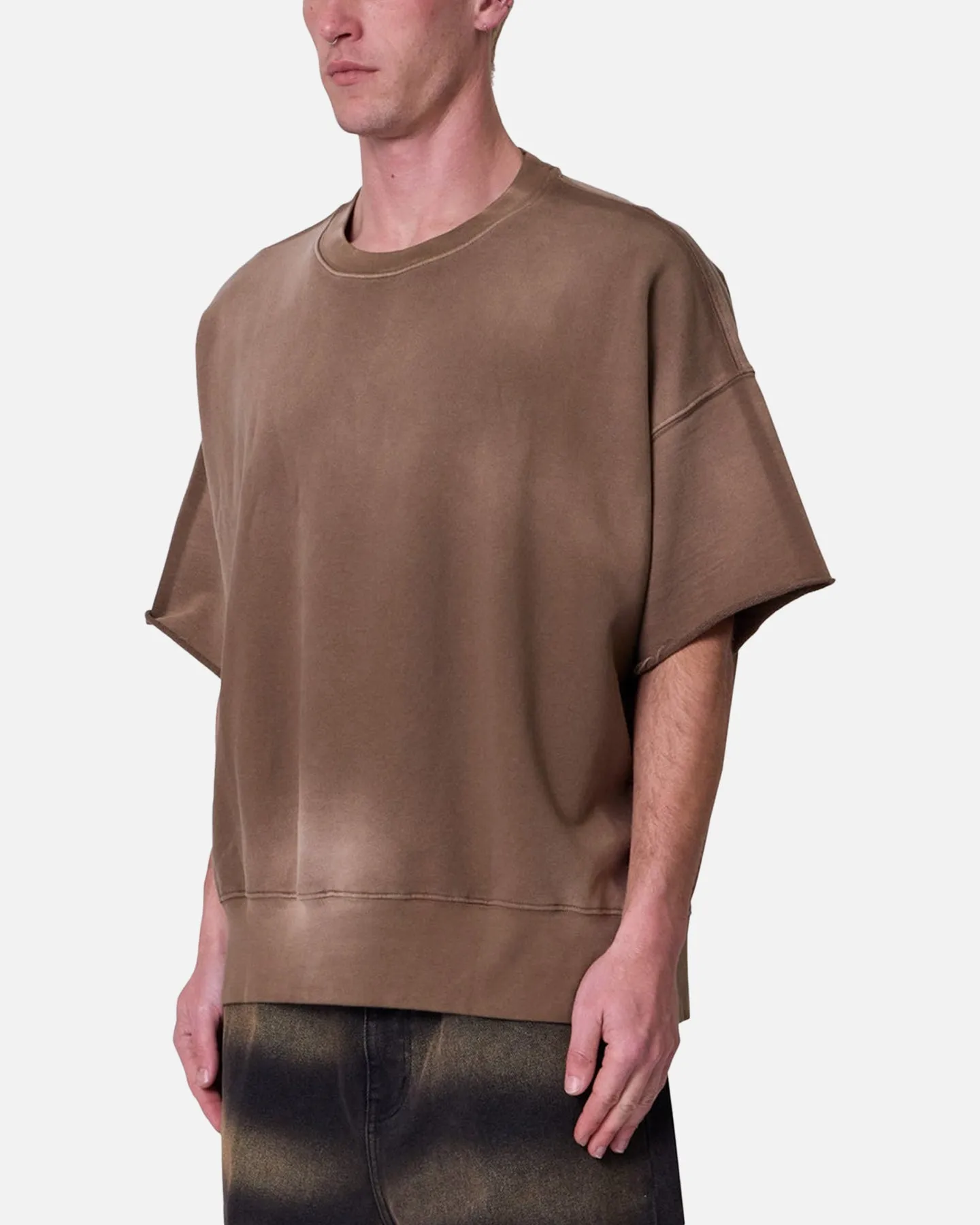 MNML Oversized Crewneck T-Shirt Tan sold by Culture Kings product image thumbnail 3