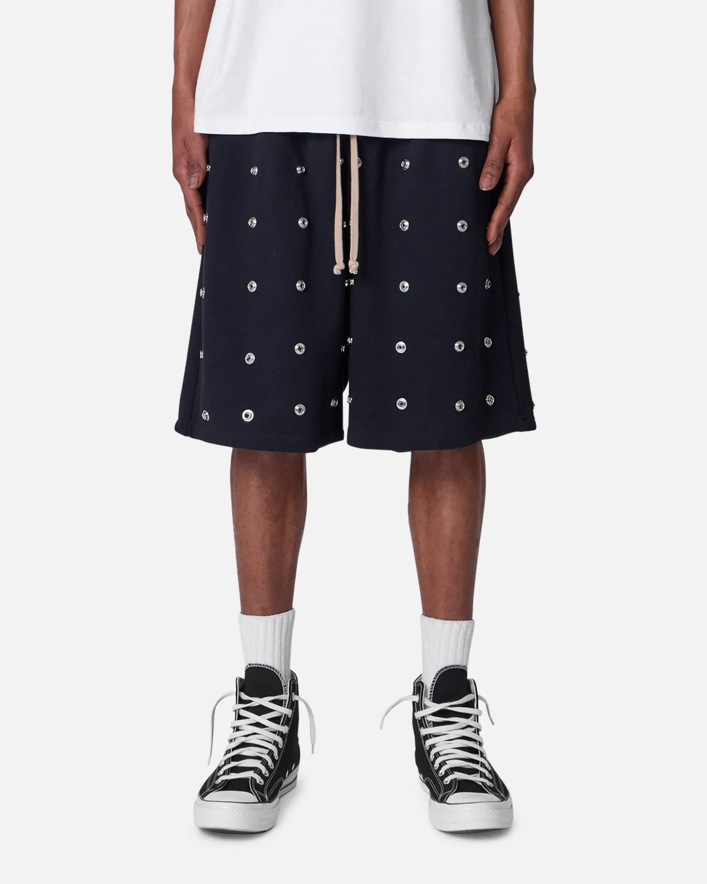 MNML All Over Button Shorts Black sold by Culture Kings