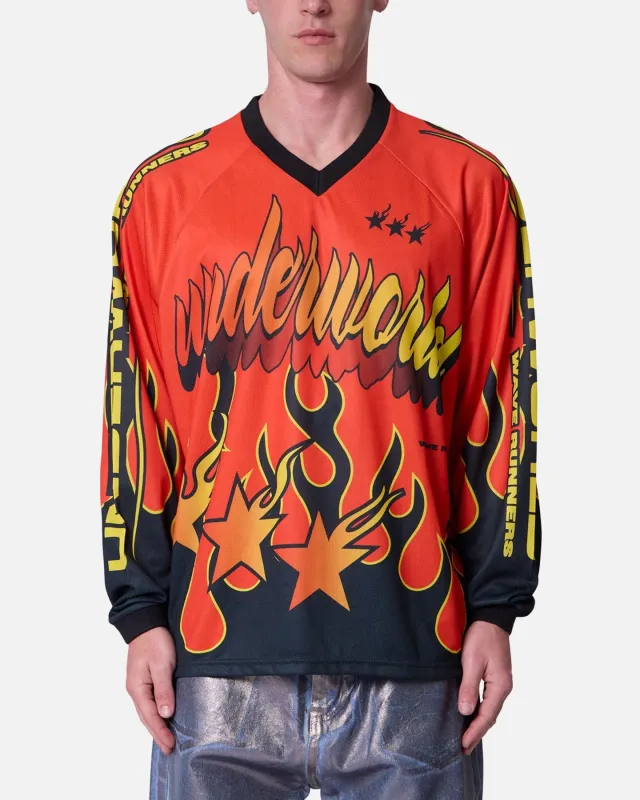 MNML Underworld Moto Long Sleeve T-Shirt Multi sold by Culture Kings