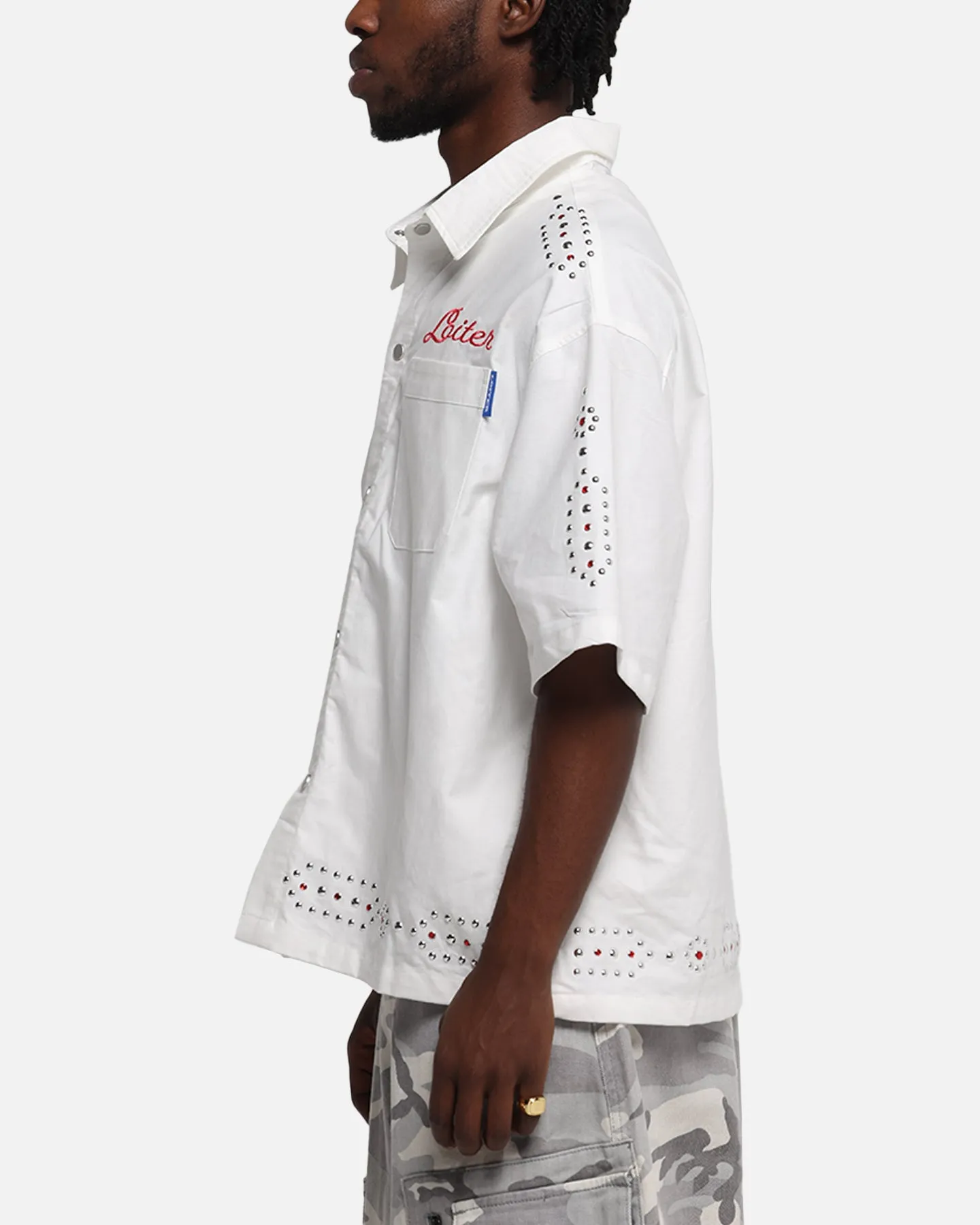 Loiter Western Button Up Shirt Cream sold by Culture Kings product image thumbnail 5