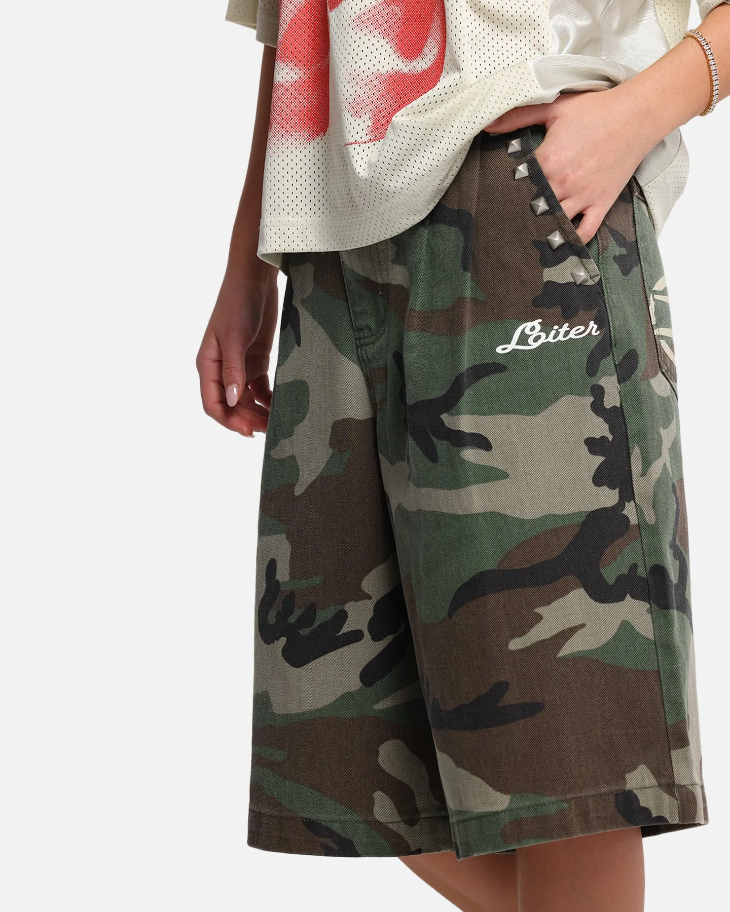 Loiter 3 Quarter Shorts Woodland Camo sold by Culture Kings product image thumbnail 4