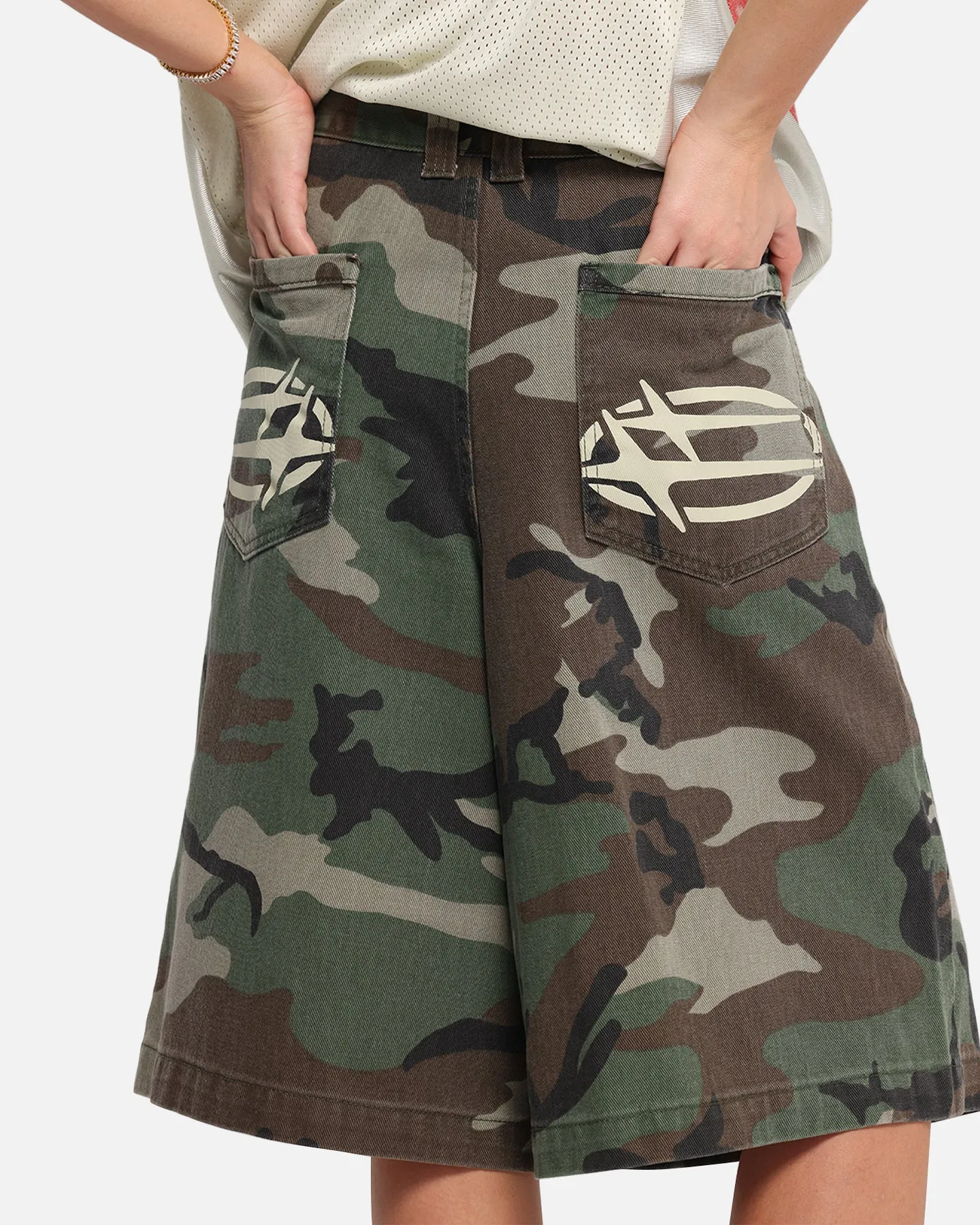 Loiter 3 Quarter Shorts Woodland Camo sold by Culture Kings product image thumbnail 3