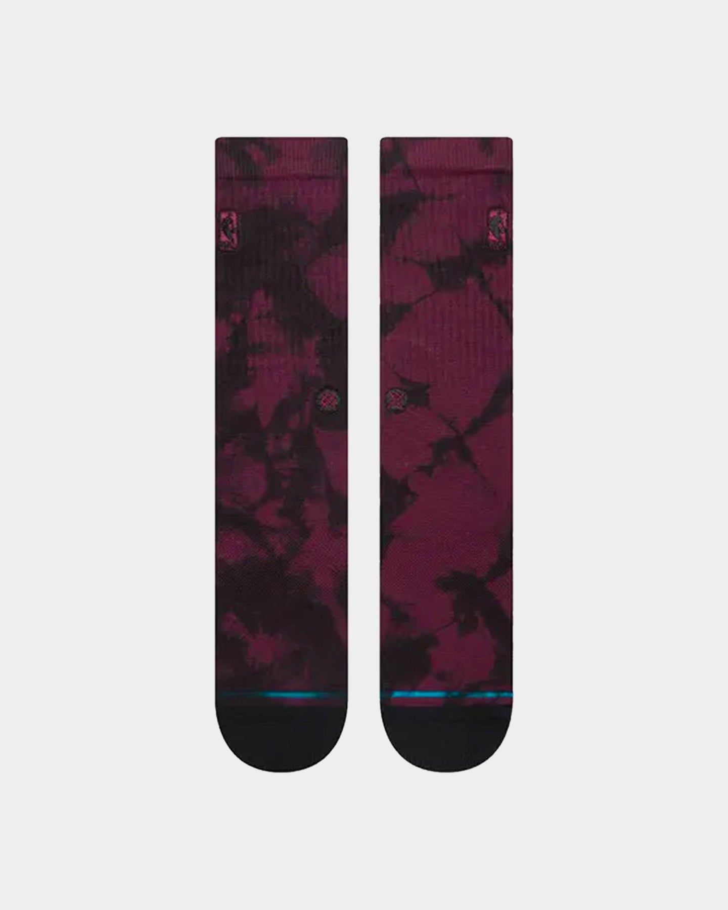 Stance X NBA Logoman Dye Crewcut Socks Maroon sold by Culture Kings