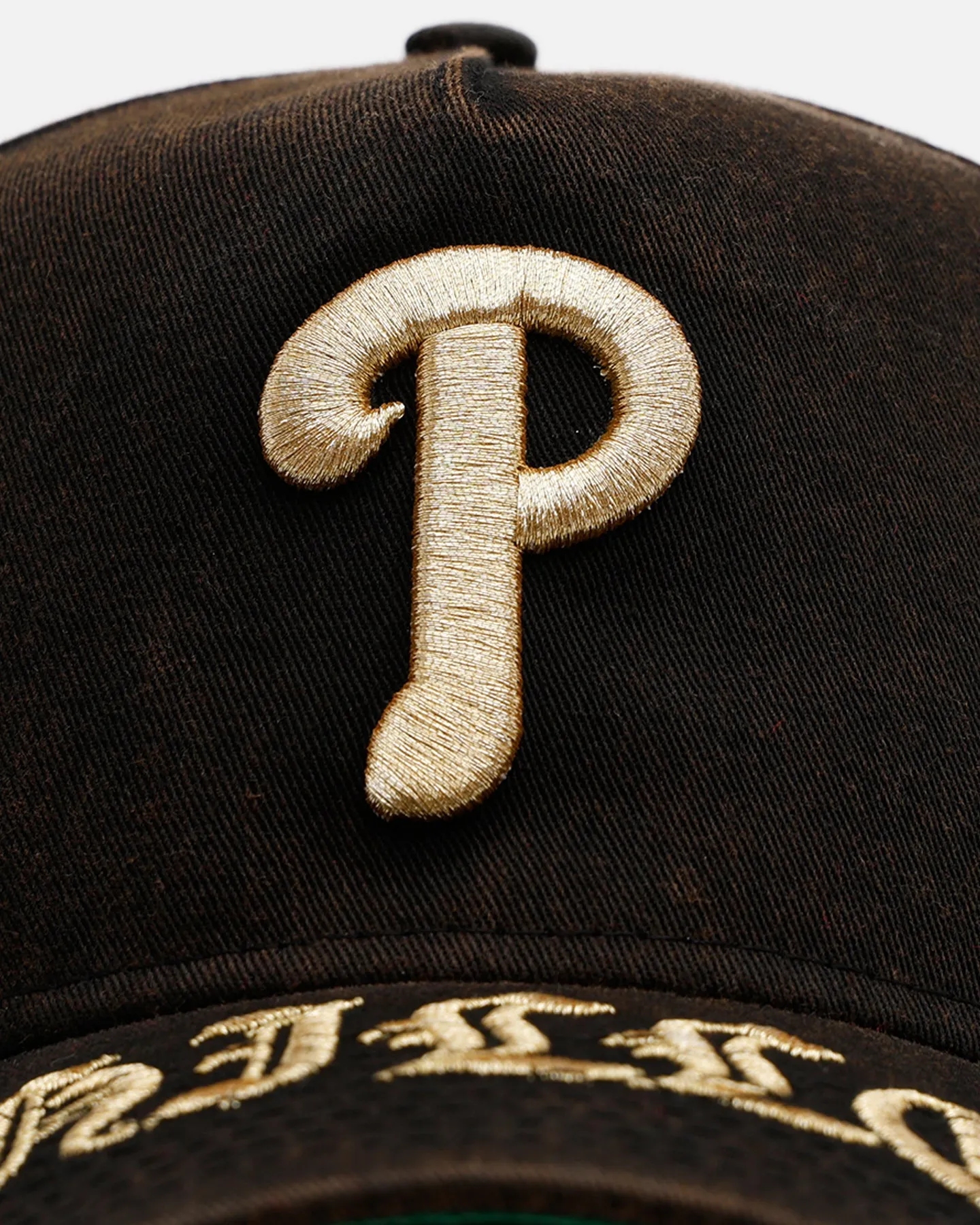 New Era Philadelphia Phillies 'Washed Black Gothic Script' 9FORTY A-Frame Snapback Black sold by Culture Kings product image thumbnail 5