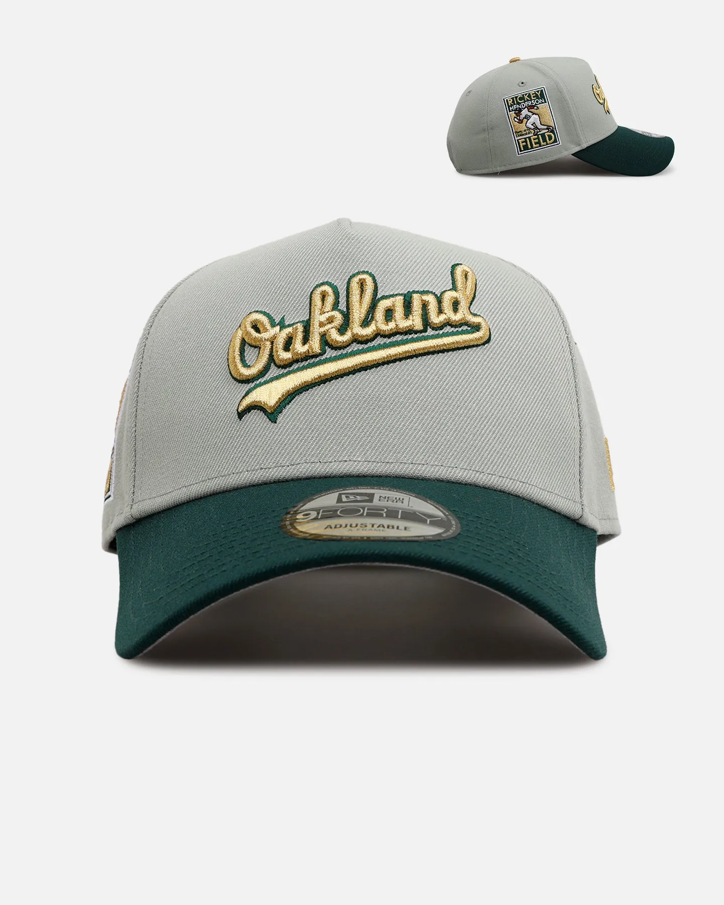 New Era Oakland Athletics 'Oakland Forever' 9FORTY A-Frame Snapback Light Green sold by Culture Kings