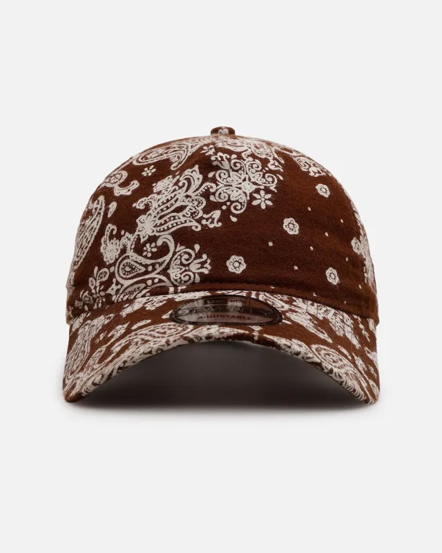 New Era Paisley 'Three Looms' 9TWENTY A-Frame Strapback Brown sold by Culture Kings