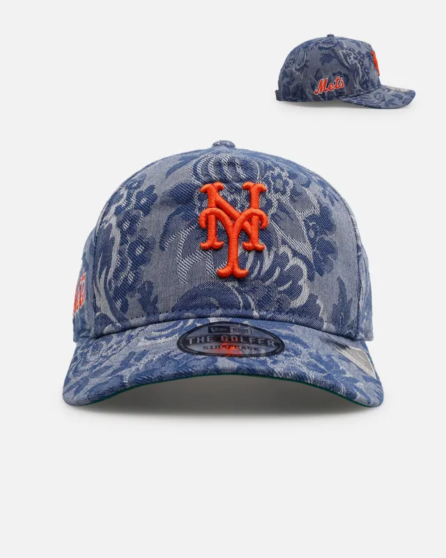 New Era New York Mets 'Three Looms' Golfer Strapback Denim sold by Culture Kings