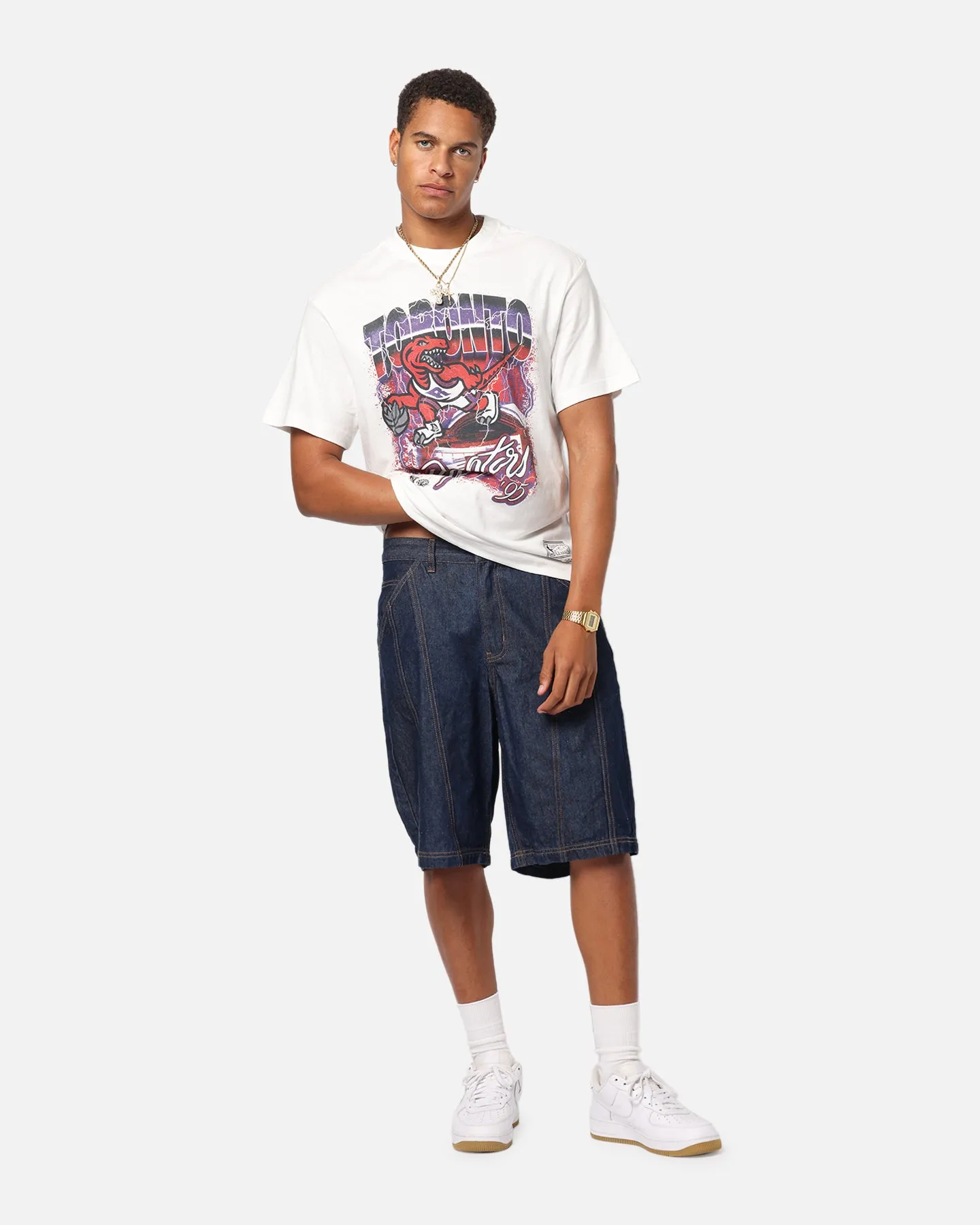 Mitchell & Ness Toronto Raptors Three Decades T-Shirt Vintage White sold by Culture Kings product image thumbnail 3