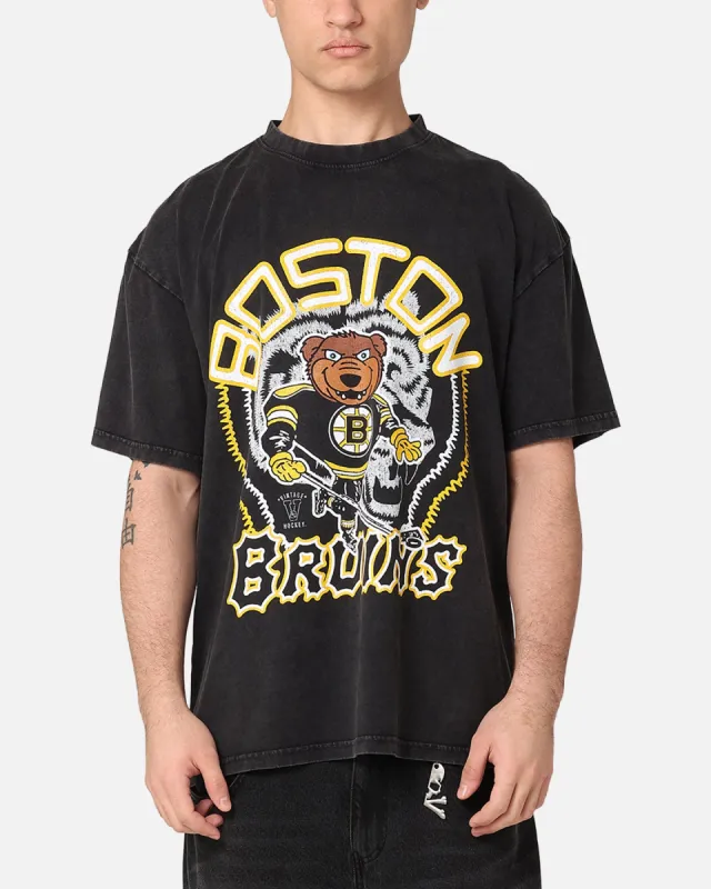 Culture Kings Boston Bruins Blades Heavy T-Shirt Black Acidwash sold by Culture Kings