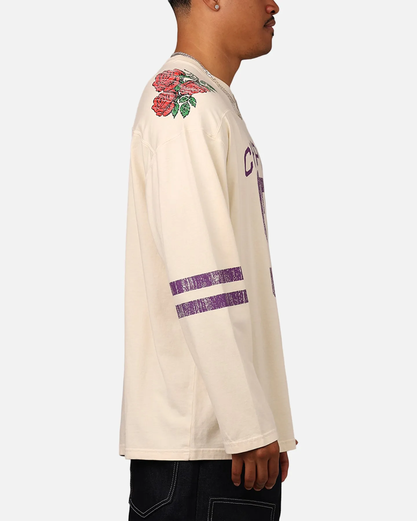 Champion 34 Half Time Long Sleeve Crewneck T-Shirt Natural sold by Culture Kings product image thumbnail 4