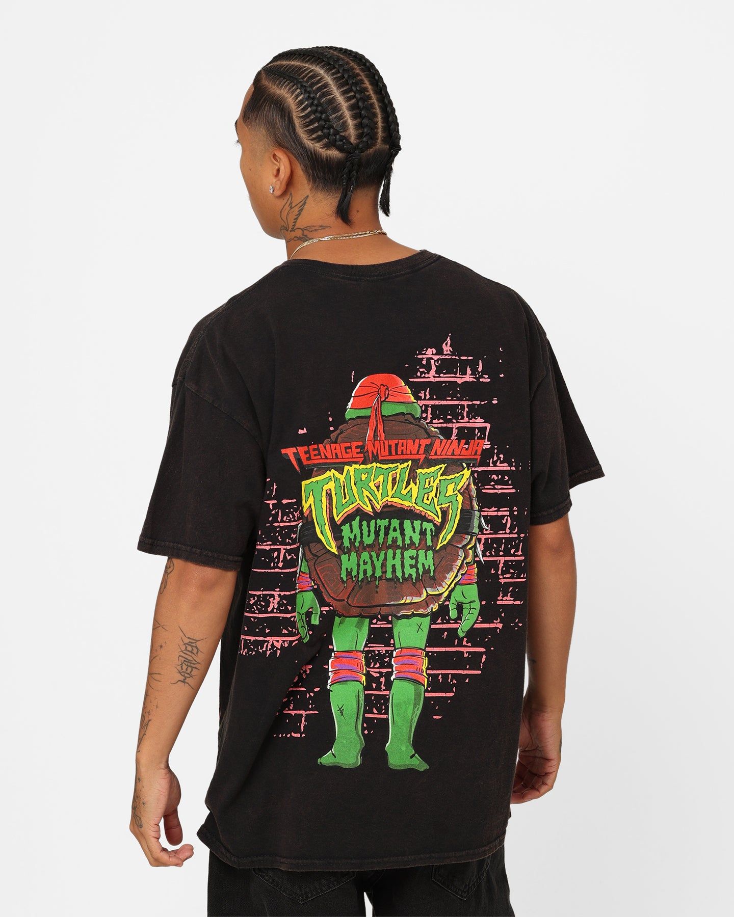 Goat Crew X Teenage Mutant Ninja Turtles Raphael Vintage T-Shirt Black Wash sold by Culture Kings product image thumbnail 2