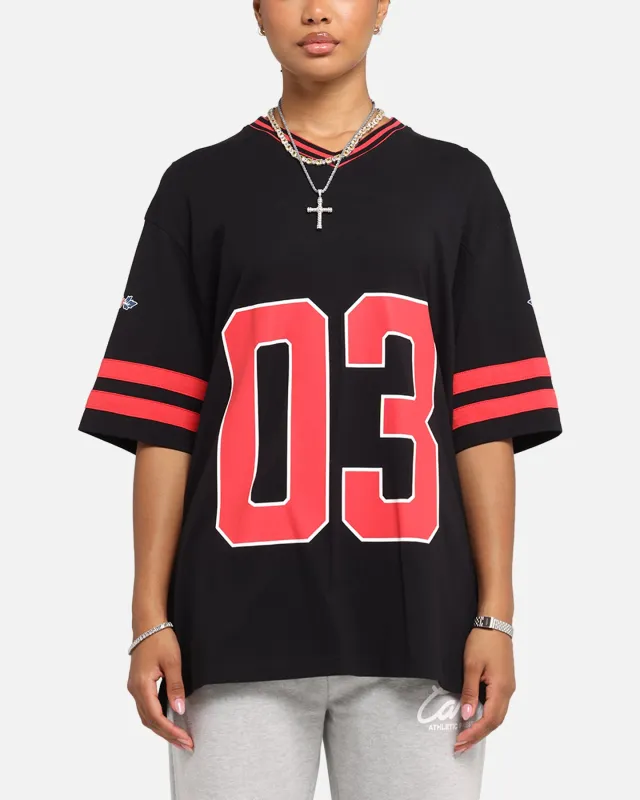 Carre Rose Football T-Shirt Black/Red sold by Culture Kings