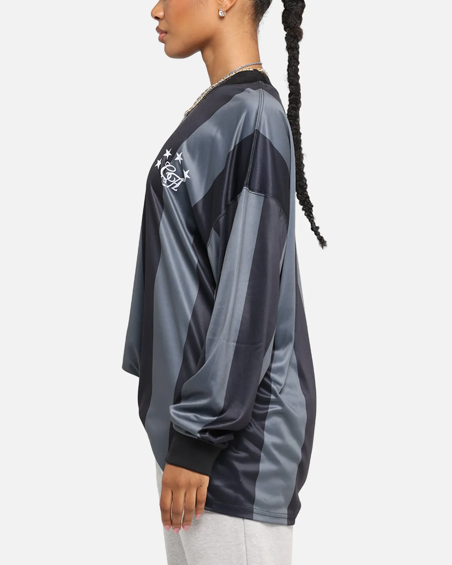 Carre Academy Oversized Long Sleeve T-Shirt Black/Grey sold by Culture Kings product image thumbnail 4