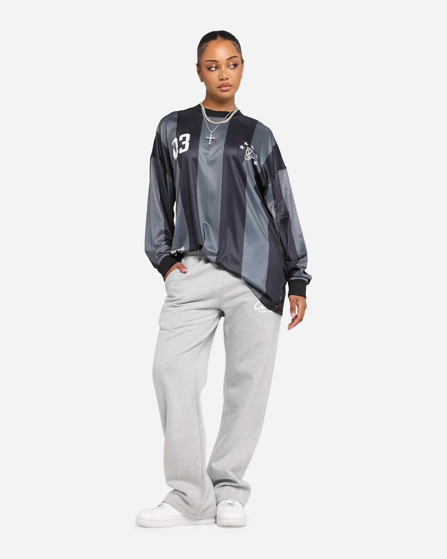 Carre Academy Oversized Long Sleeve T-Shirt Black/Grey sold by Culture Kings product image thumbnail 2
