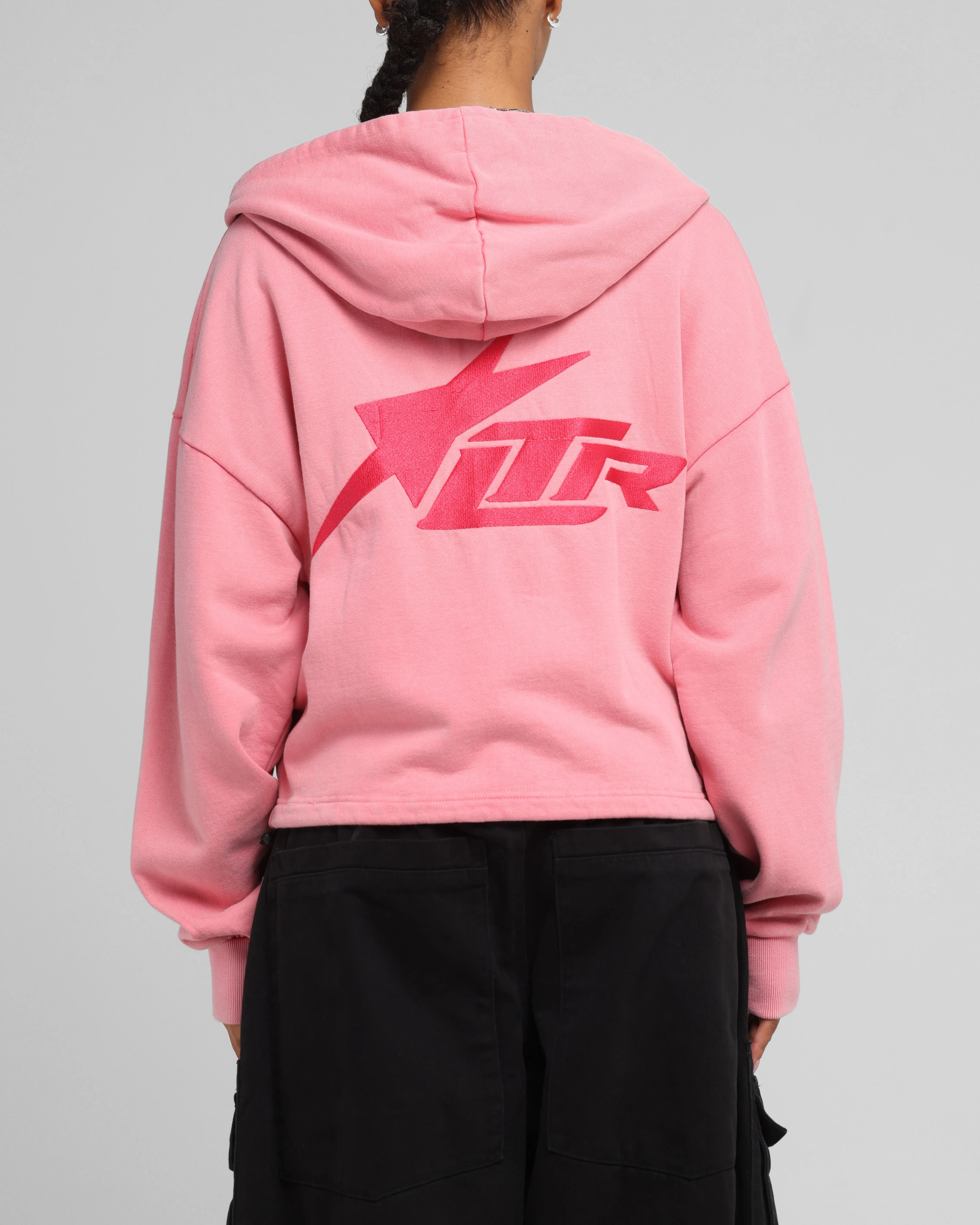 Loiter Women's Utility Cropped Hoodie Pink sold by Culture Kings product image thumbnail 2