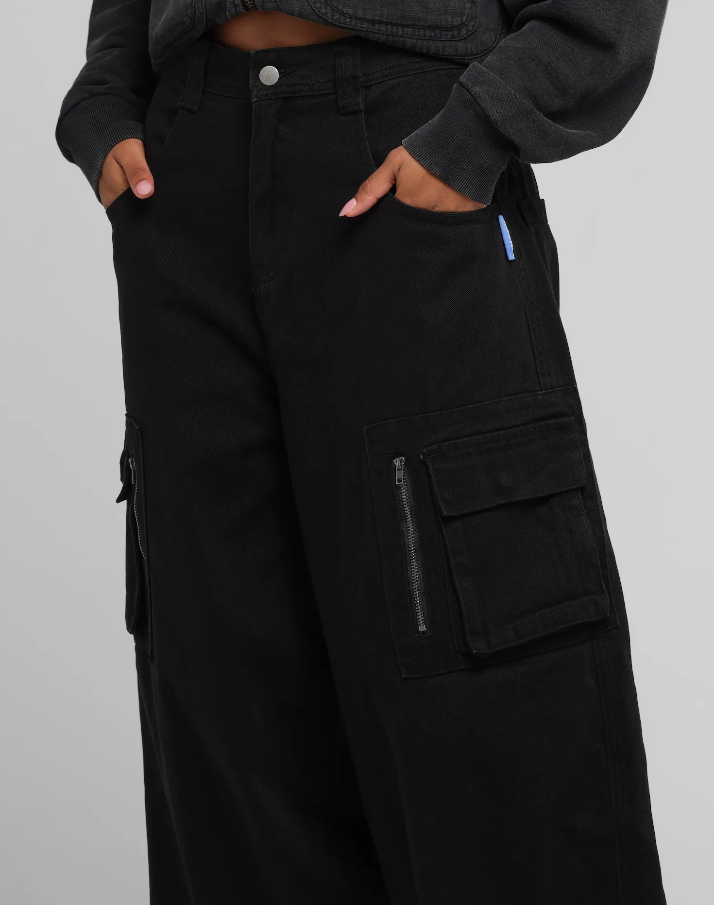 Loiter Combat Cargo Pants Washed Black sold by Culture Kings product image thumbnail 5