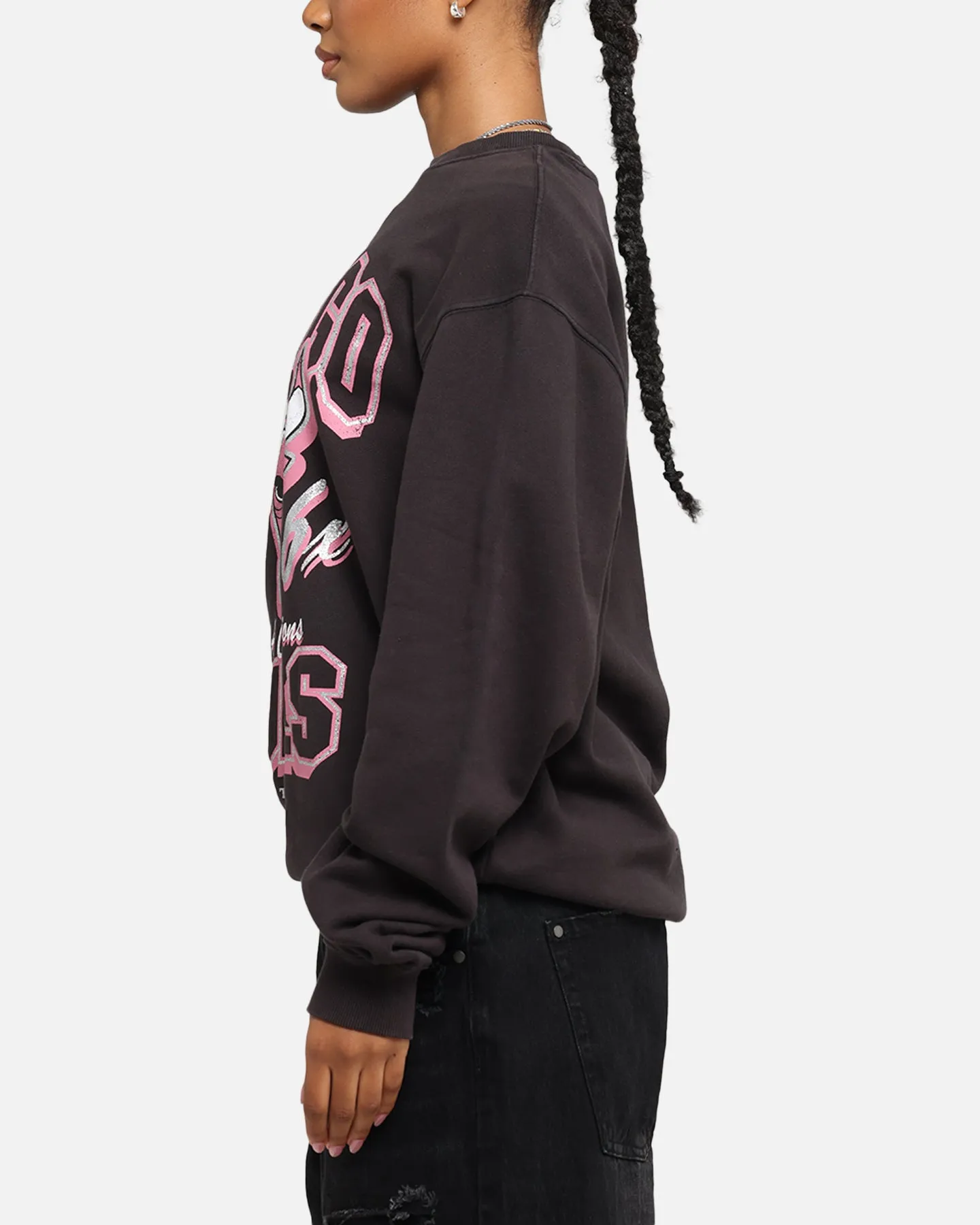 Mitchell & Ness Women's Chicago Bulls Arch Logo Crewneck Overdyed Black sold by Culture Kings product image thumbnail 5