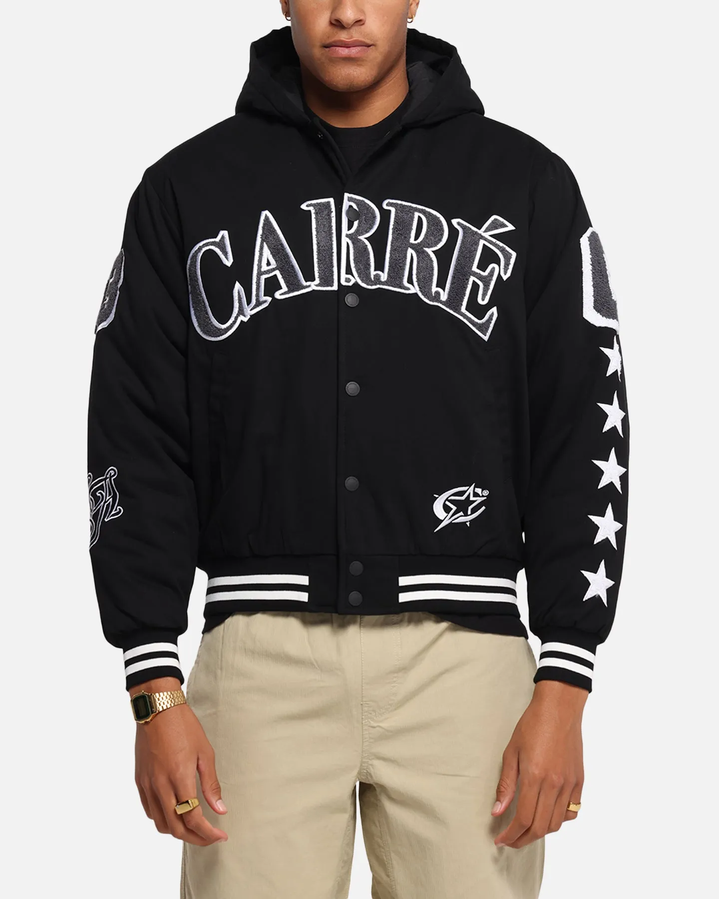 Carre C-Star Varsity Jacket Black sold by Culture Kings