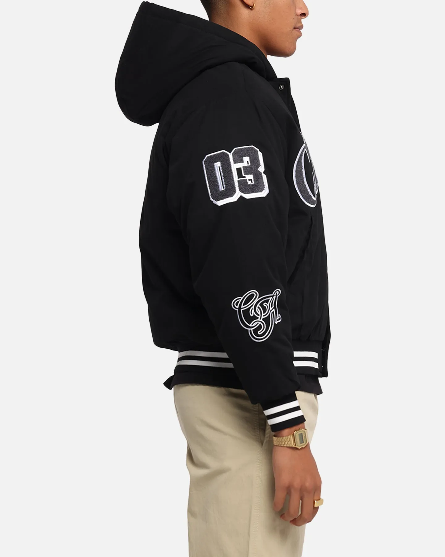 Carre C-Star Varsity Jacket Black sold by Culture Kings product image thumbnail 4