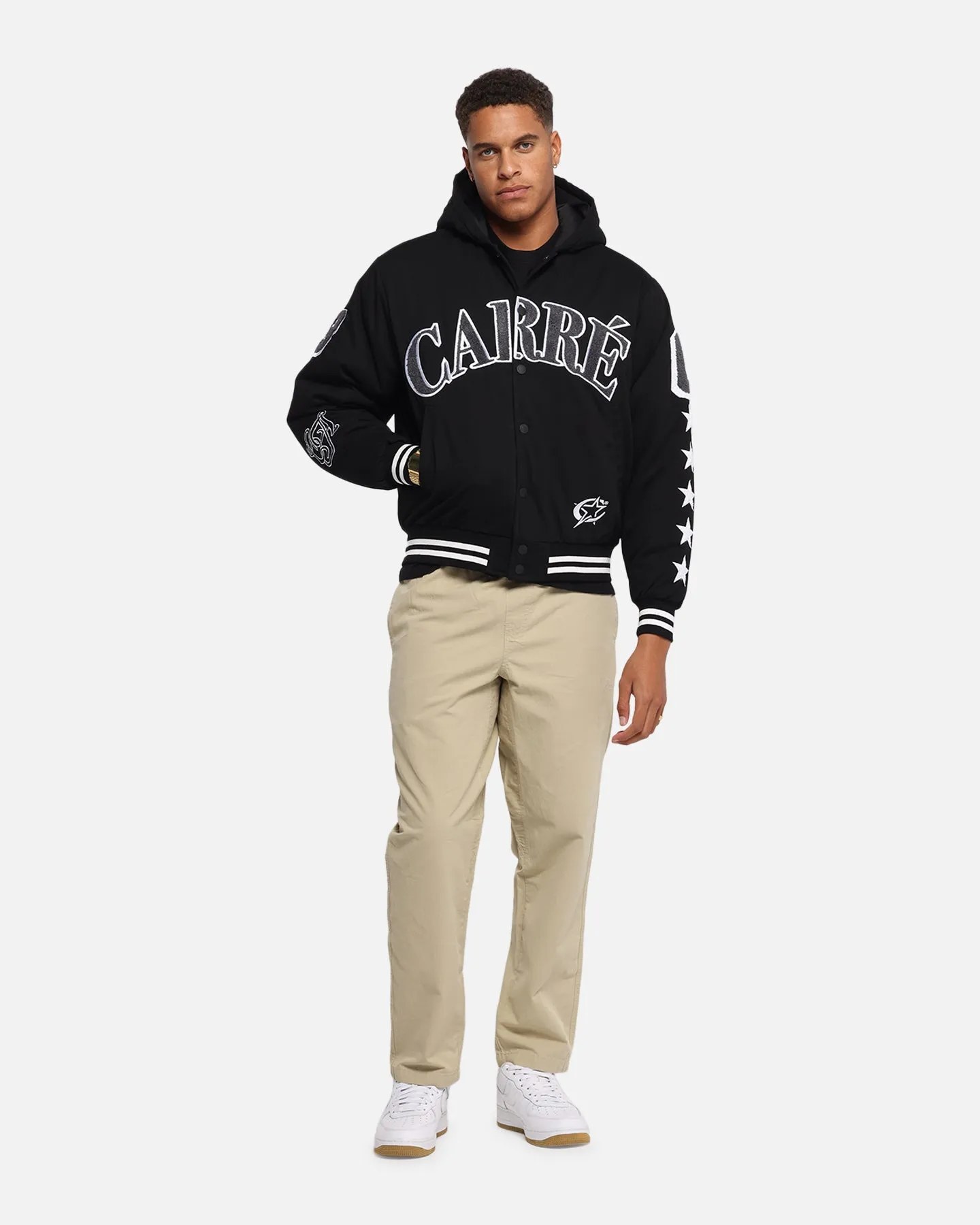 Carre C-Star Varsity Jacket Black sold by Culture Kings product image thumbnail 2