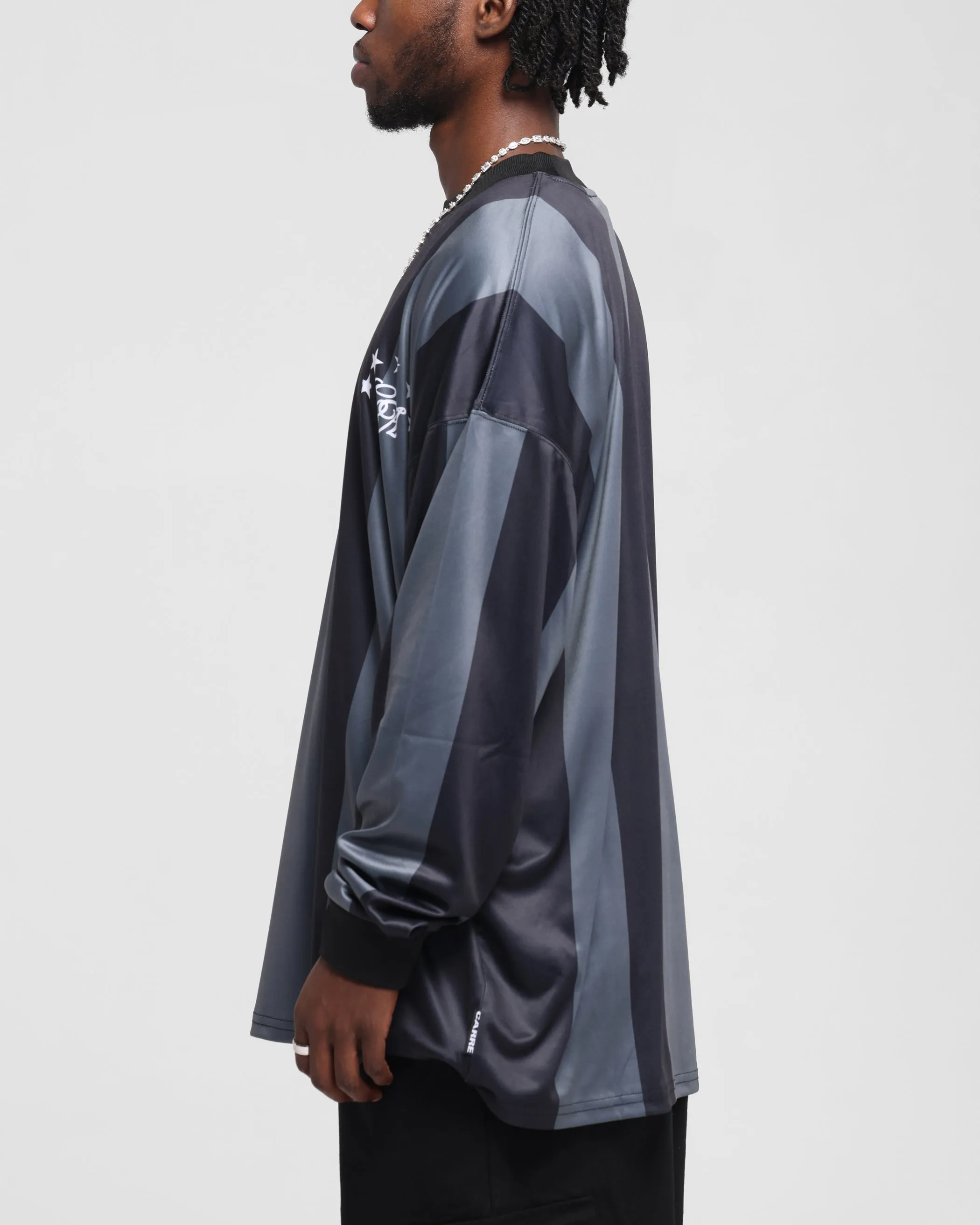 Carre Academy Oversized Long Sleeve T-Shirt Black/Grey sold by Culture Kings product image thumbnail 5