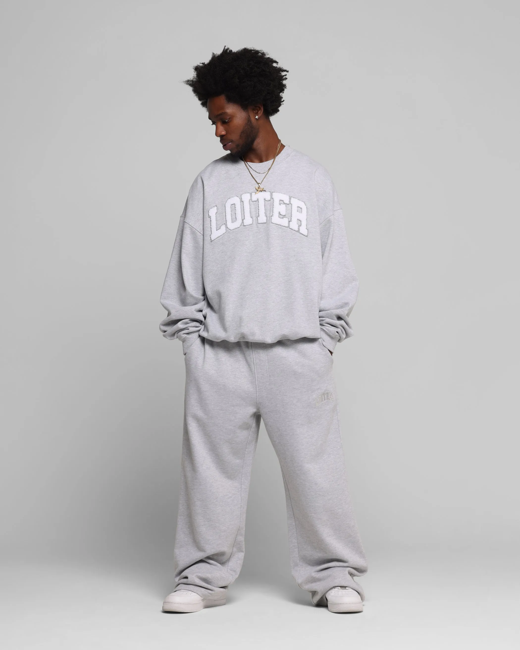 Loiter Arch Premium Sweat Pants Grey sold by Culture Kings product image thumbnail 2
