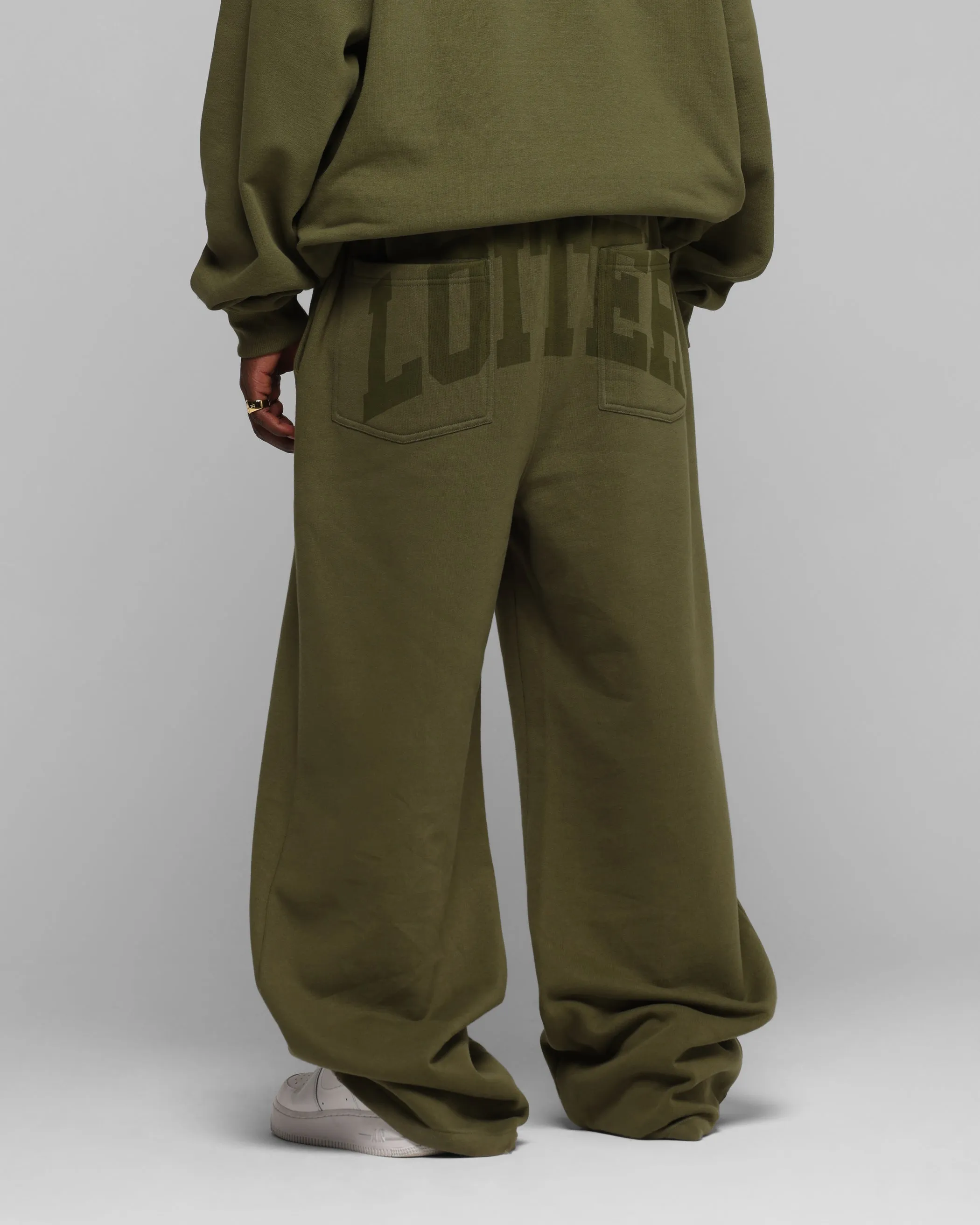 Loiter Arch Premium Sweat Pants Khaki sold by Culture Kings