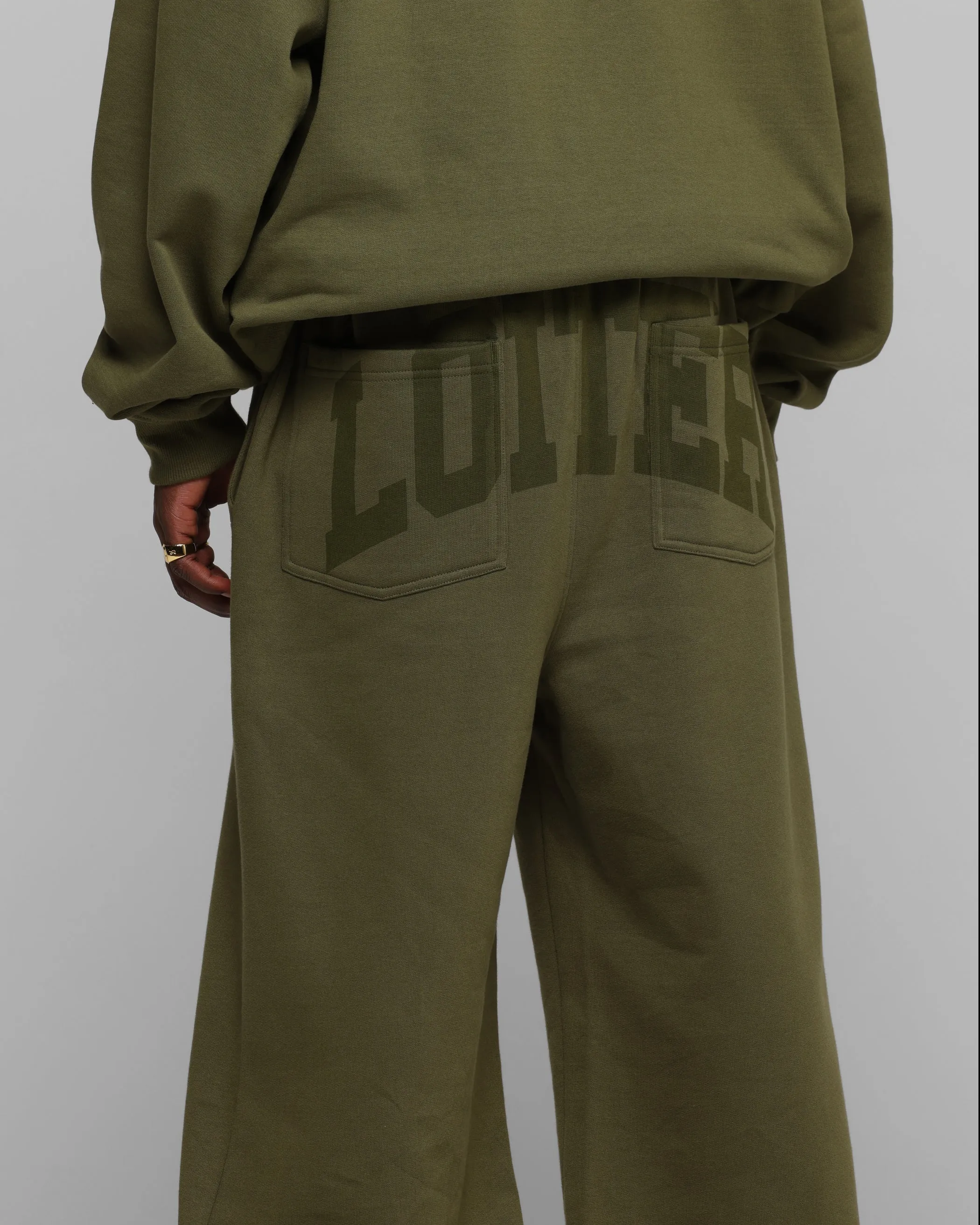 Loiter Arch Premium Sweat Pants Khaki sold by Culture Kings product image thumbnail 3
